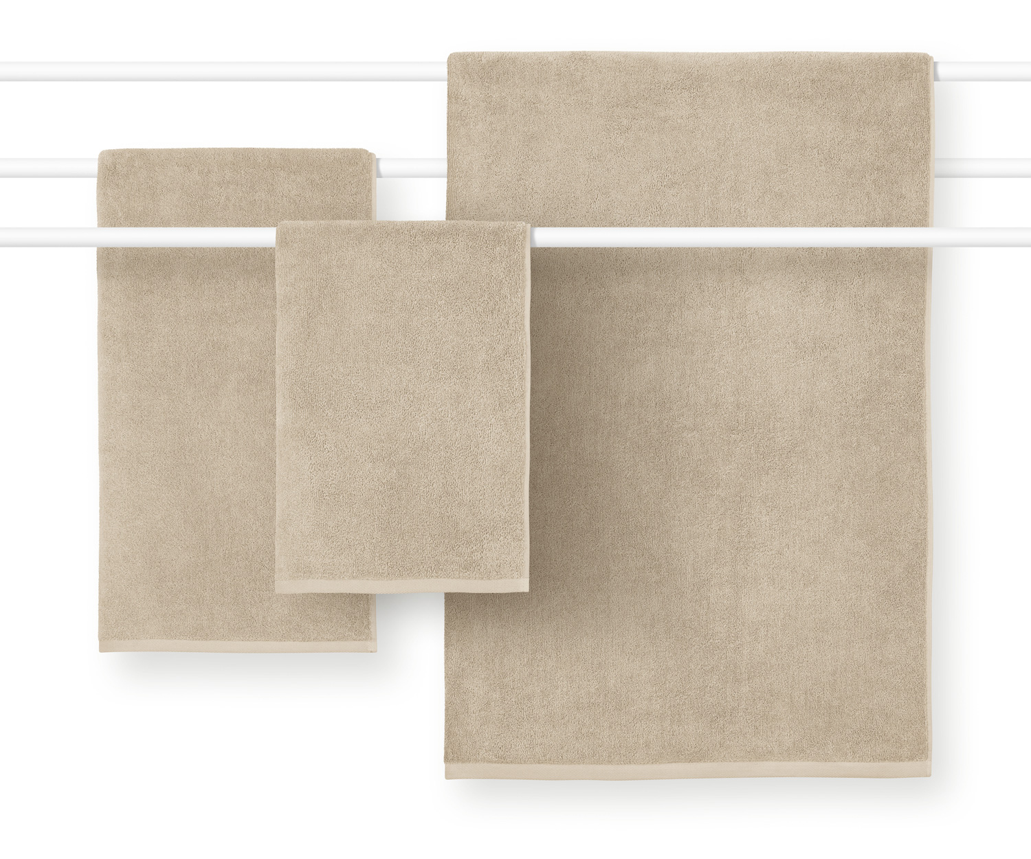 Toallas COSHMERE GOTS de Schlossberg col. sand Toallas COSHMERE GOTS de Schlossberg col. sand