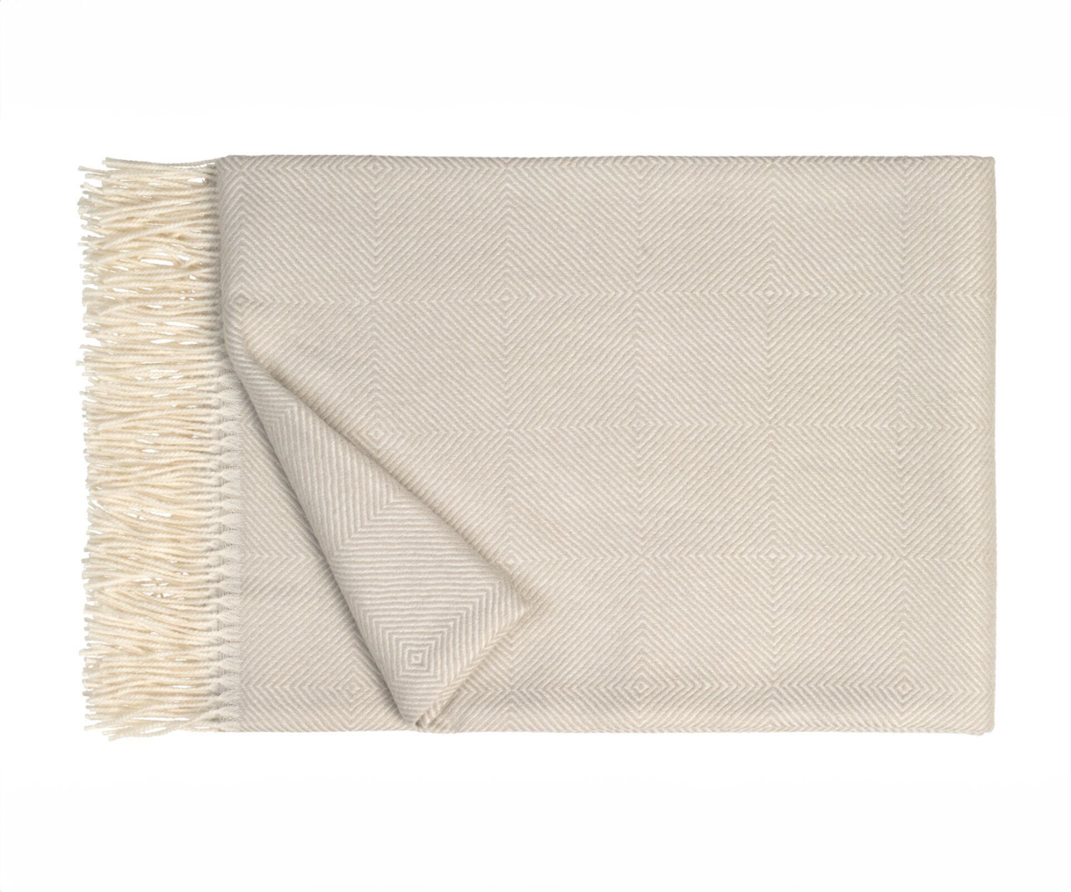 Fischbacher Plaid NOBLE chalk