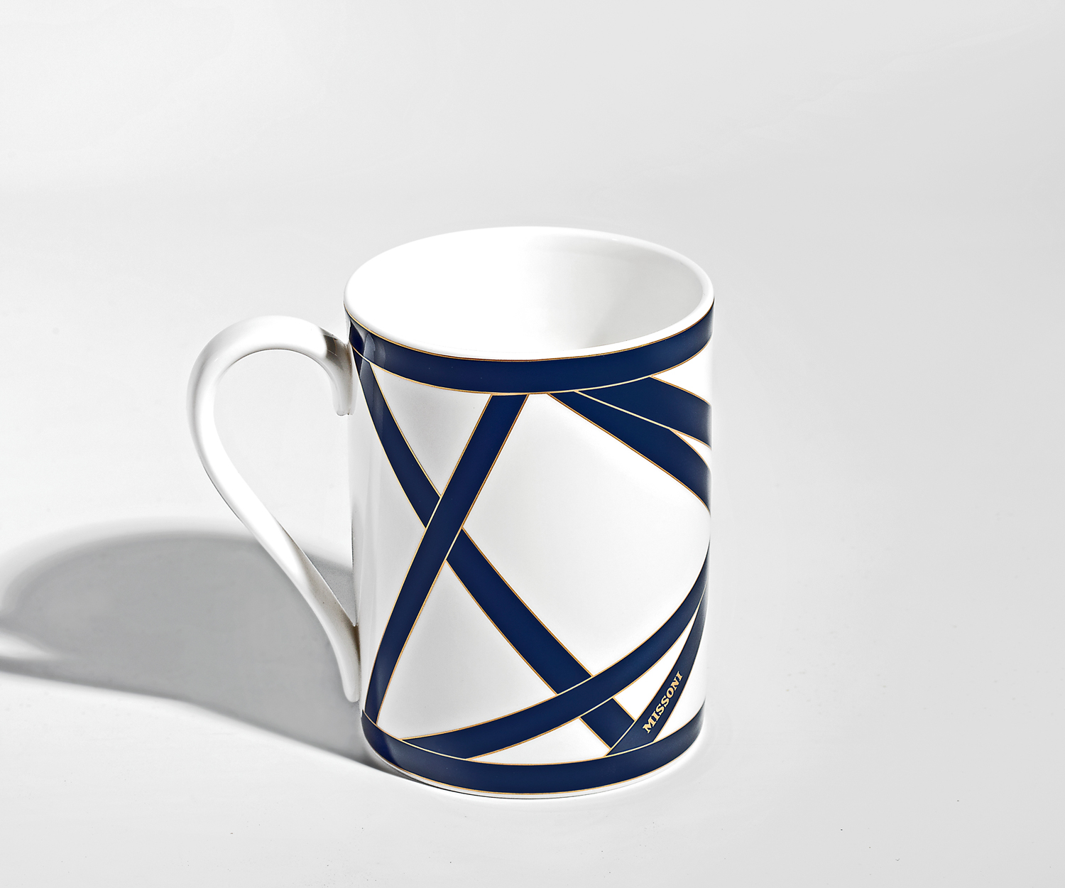 Missoni NASTRI blue Handle Mug Porcelain