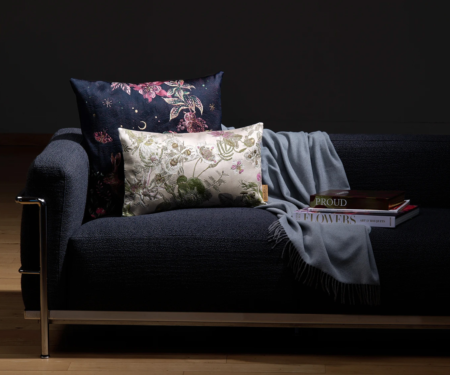 Fischbacher-Zierkissen-Z17_295_Botanic_Z15_268_Magic_Forest Cojín decorativo Fischbacher BOTANIC