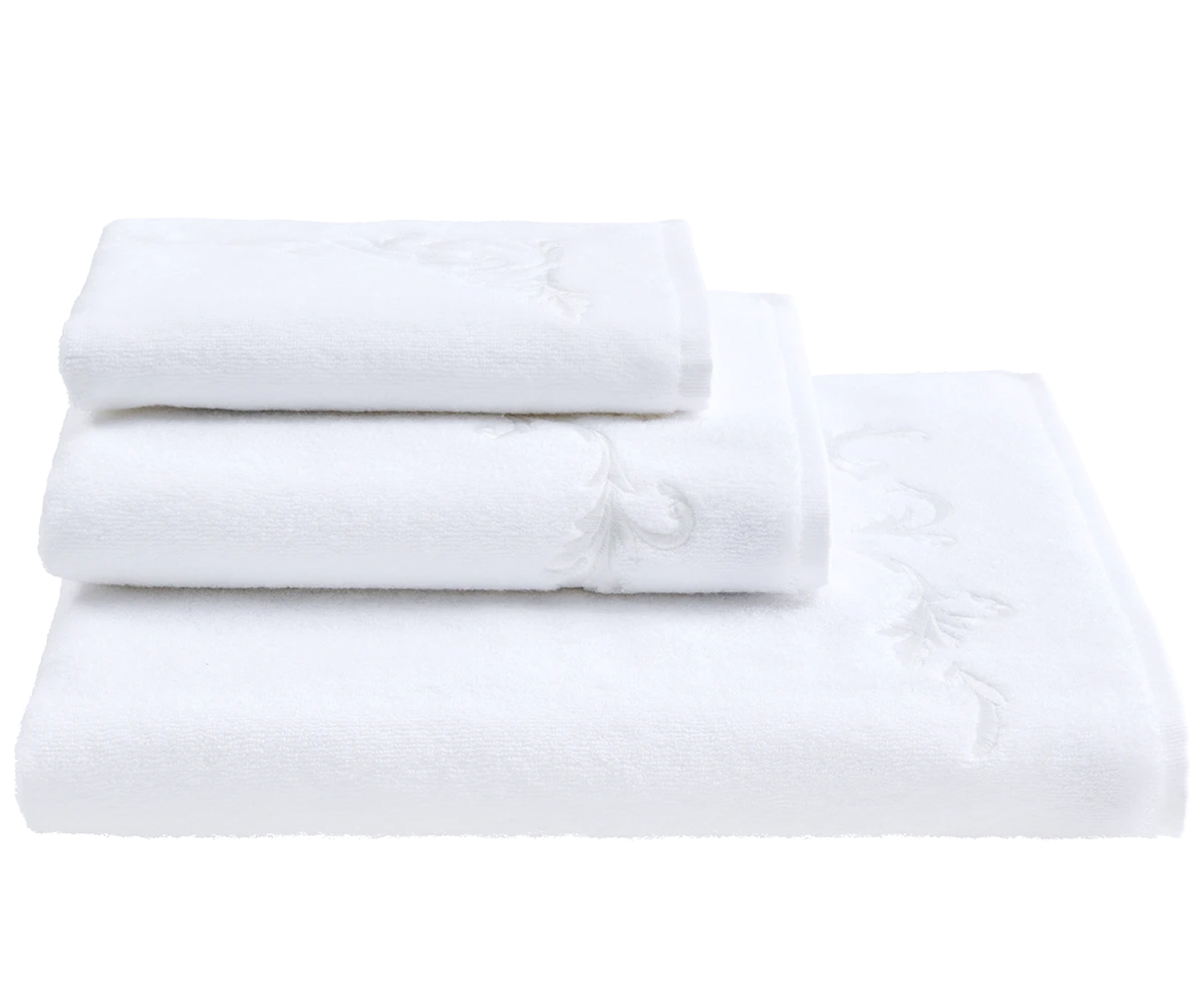 Fischbacher-Bettwaesche_5132-010S_Snow-Lace-Handtuch Fischbacher towels SNOW LACE