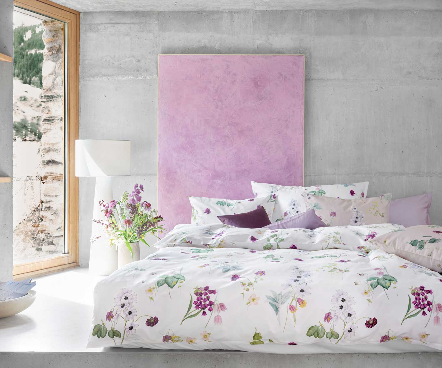 Schlossberg_Bettwaesche_FREYA_blanc_Lifestyle Schlossberg FREYA BEIGE/BLANC bed linen│Sateen