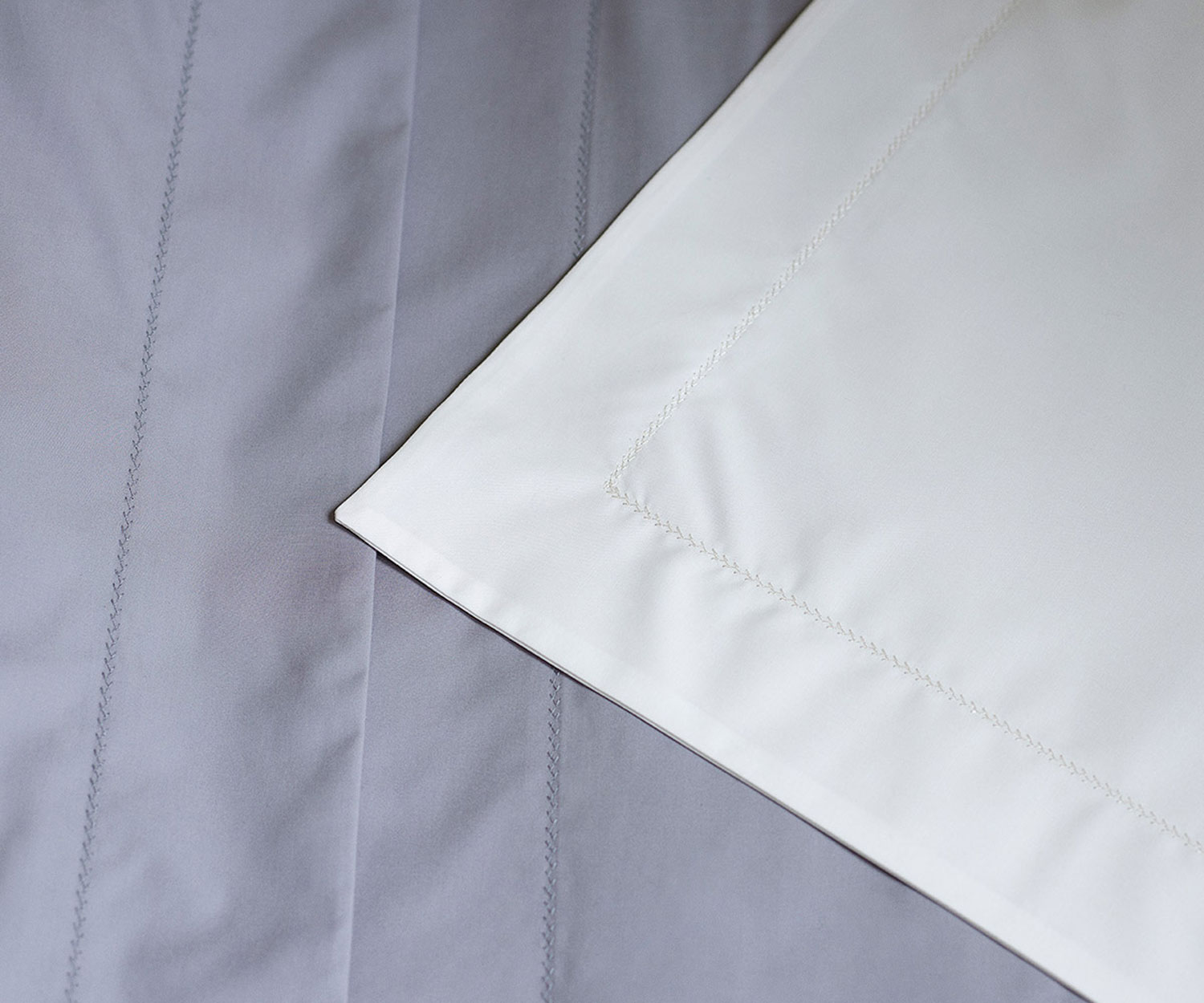 Yves Delorme bed linen ROMA embroidered detail