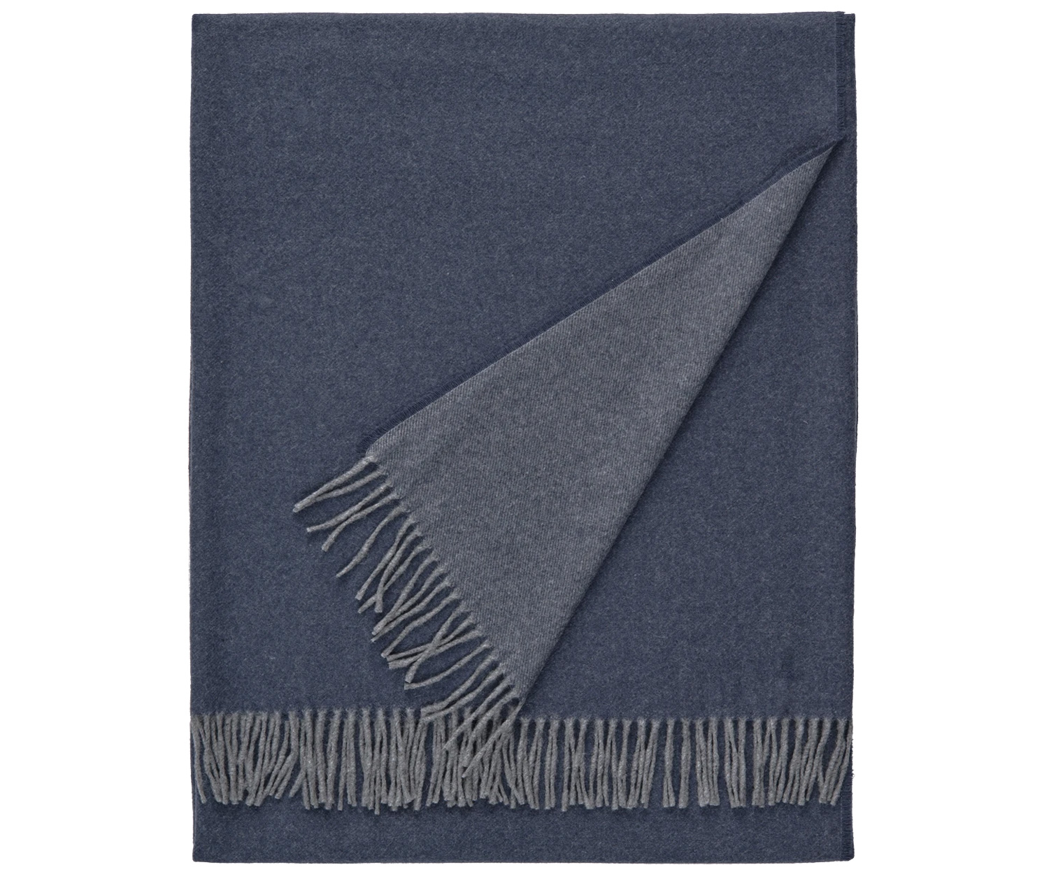 Plaid de cachemira ASPEN DARK BLUE/GREY col. 861 