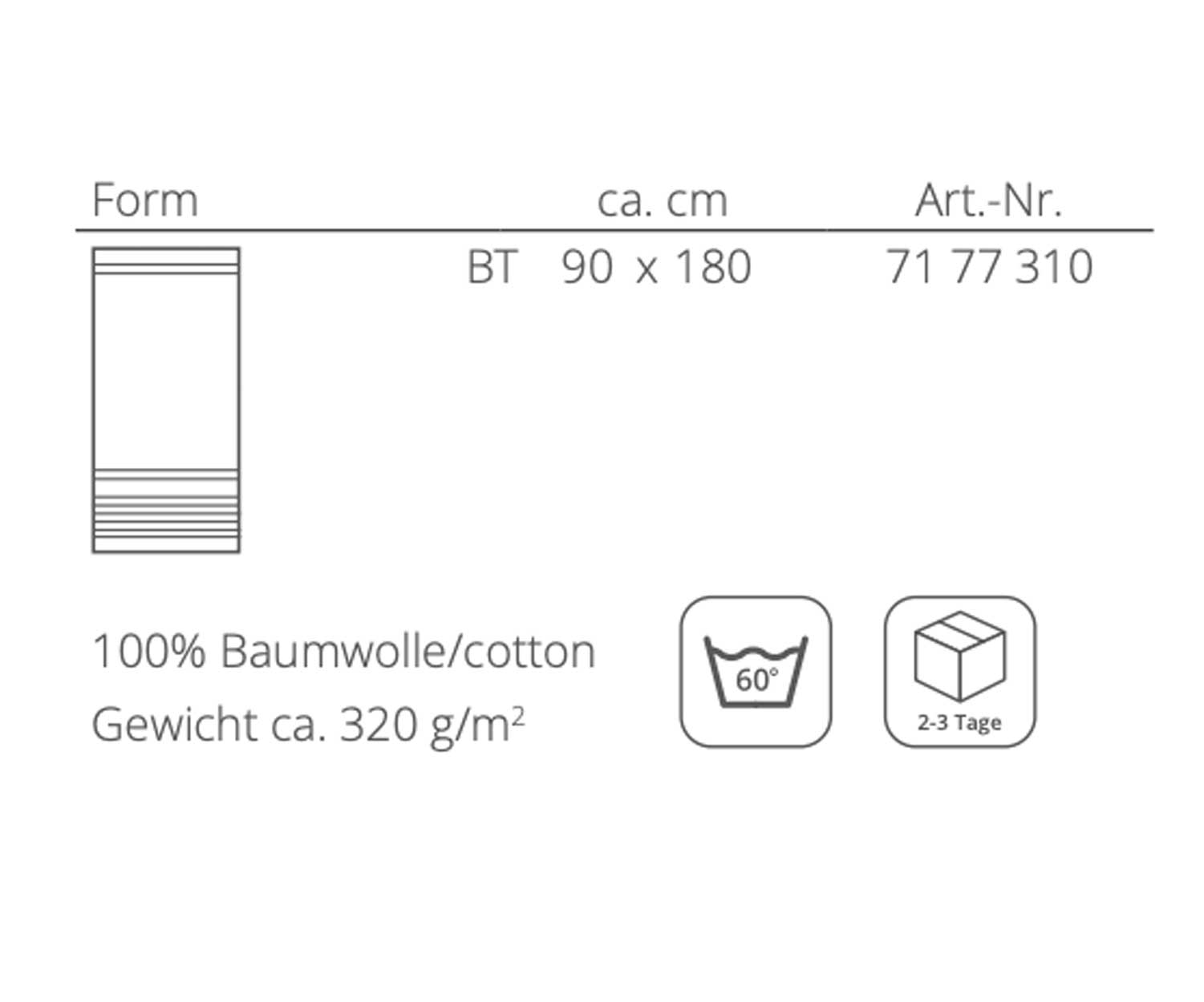 Beach-Pflege Toallas BEACH de Rhomtuft - Detalles
