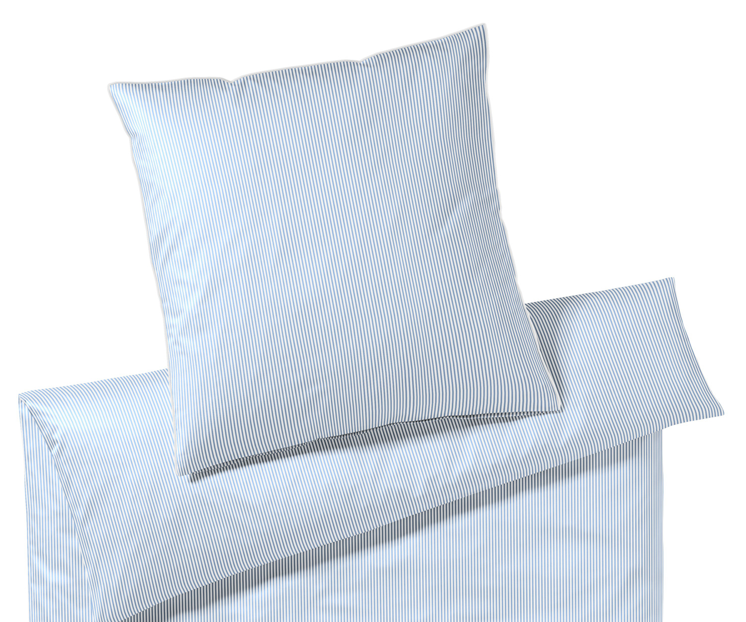 Elegante-2460-2 HAMBURGER STREIFEN ropa de cama col. azul-blanco