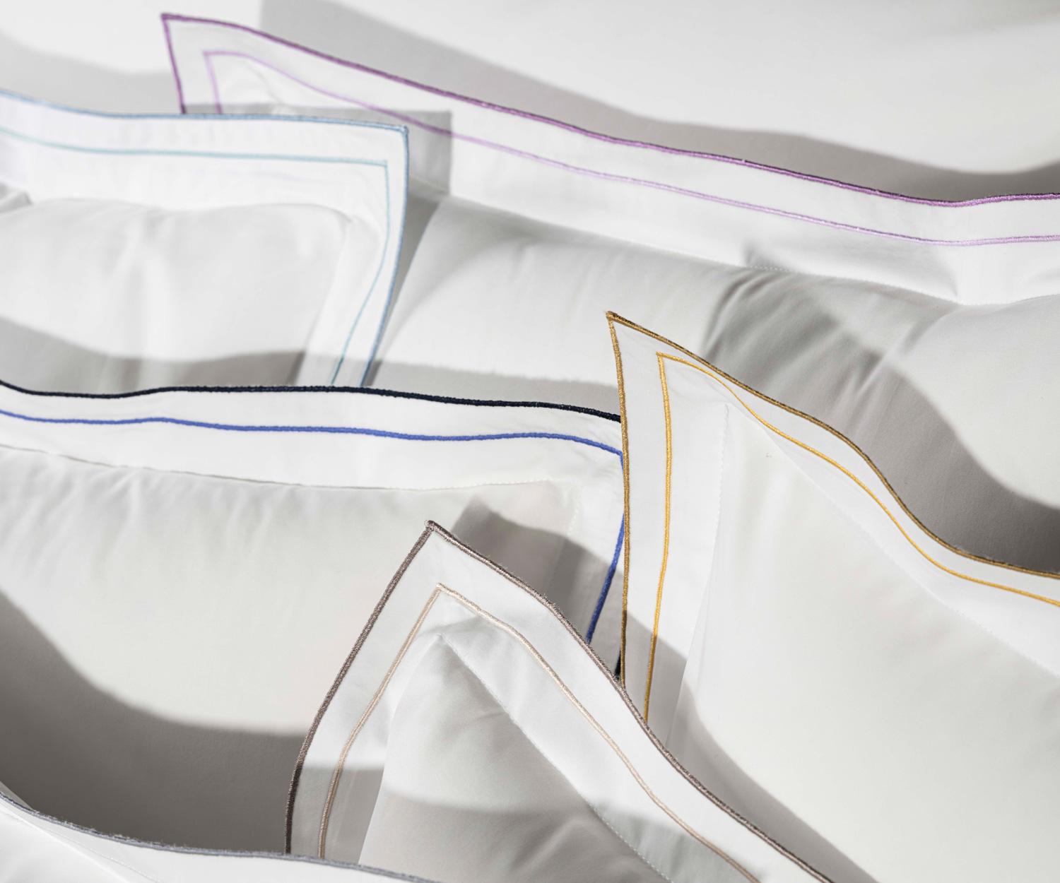 CDL-AREOKissen-Marc-Leopold AREO - Perkal Bettwäsche mit zwei farbigen Biesen