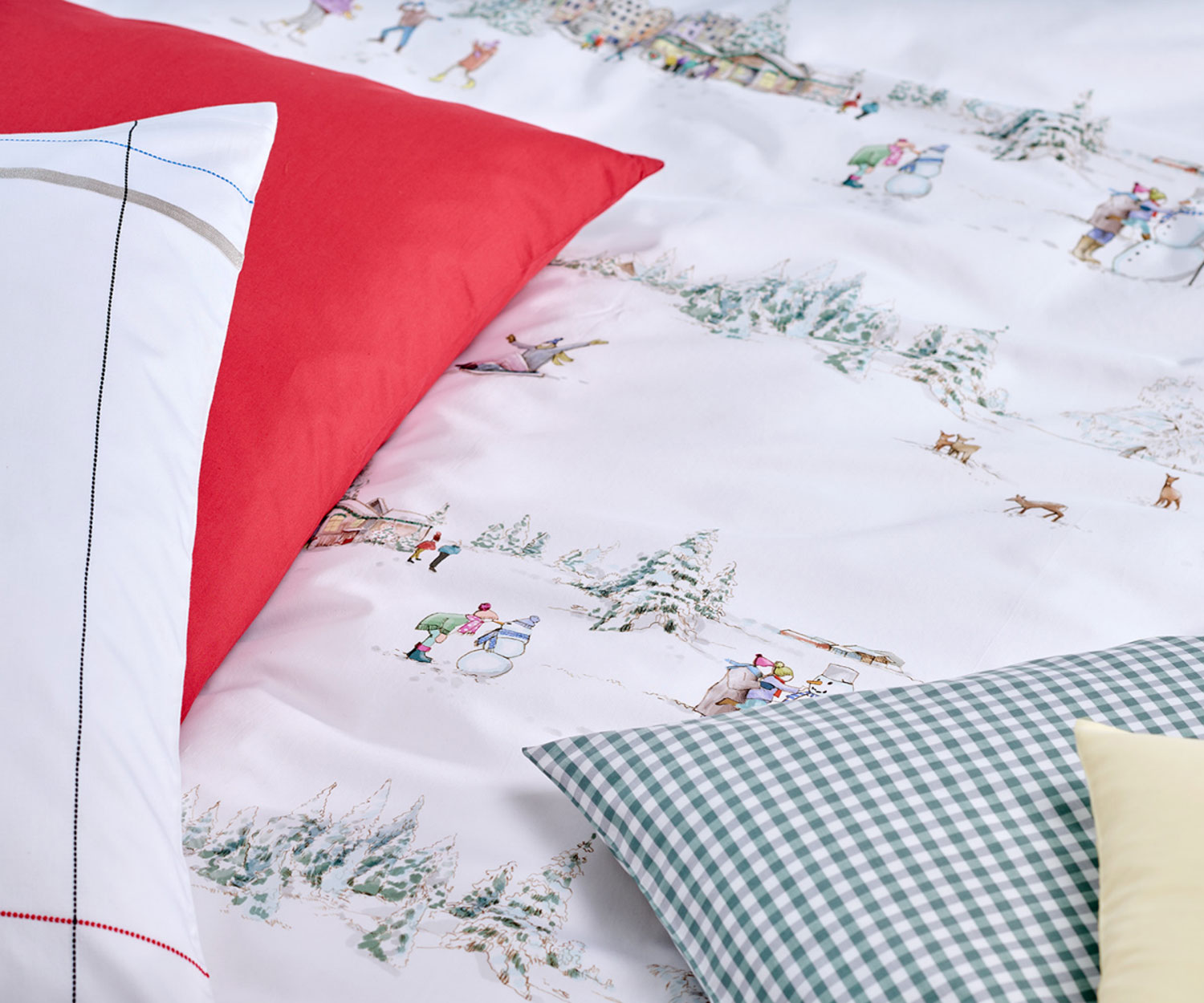 Fischbacher_Bettwaesche_Winterwonderland_Mix_and_Match Fischbacher WINTERWONDERLAND Ropa de cama de Satén
