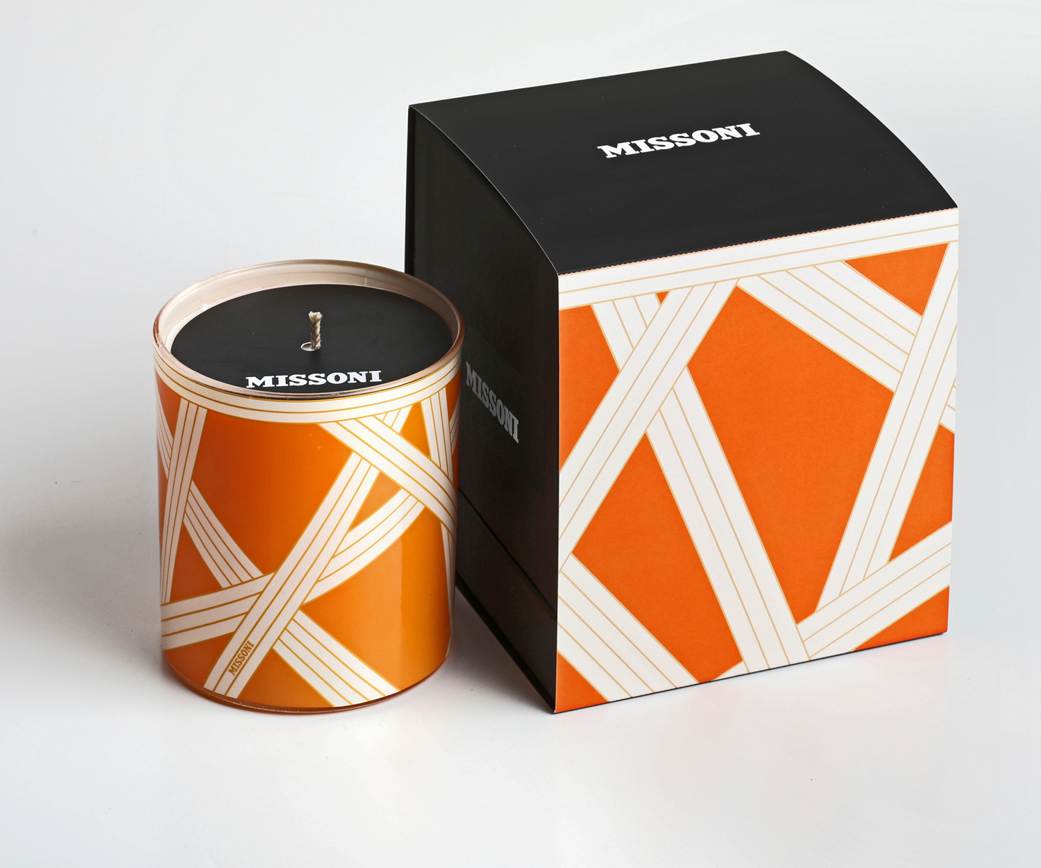 Missoni-20-Duftkerze Missoni NASTRI Duftkerze Glas Bicolor Orange