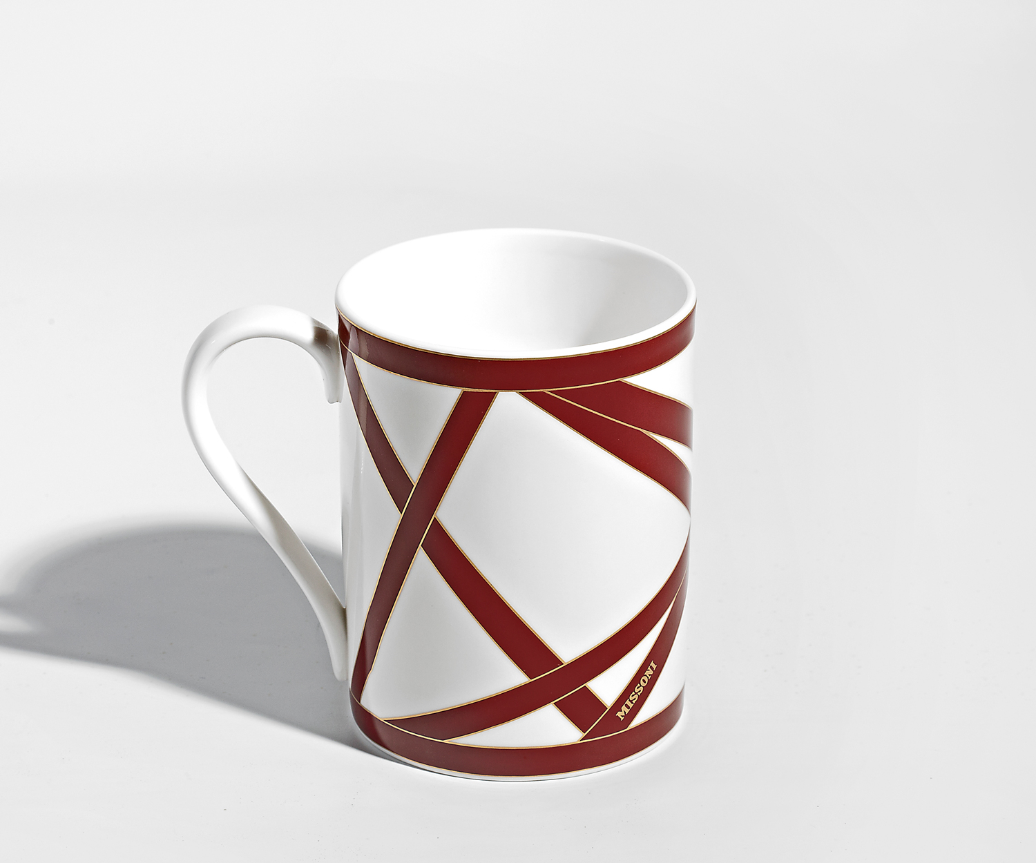 Missoni NASTRI Bordeaux Porcelain Handle Mug