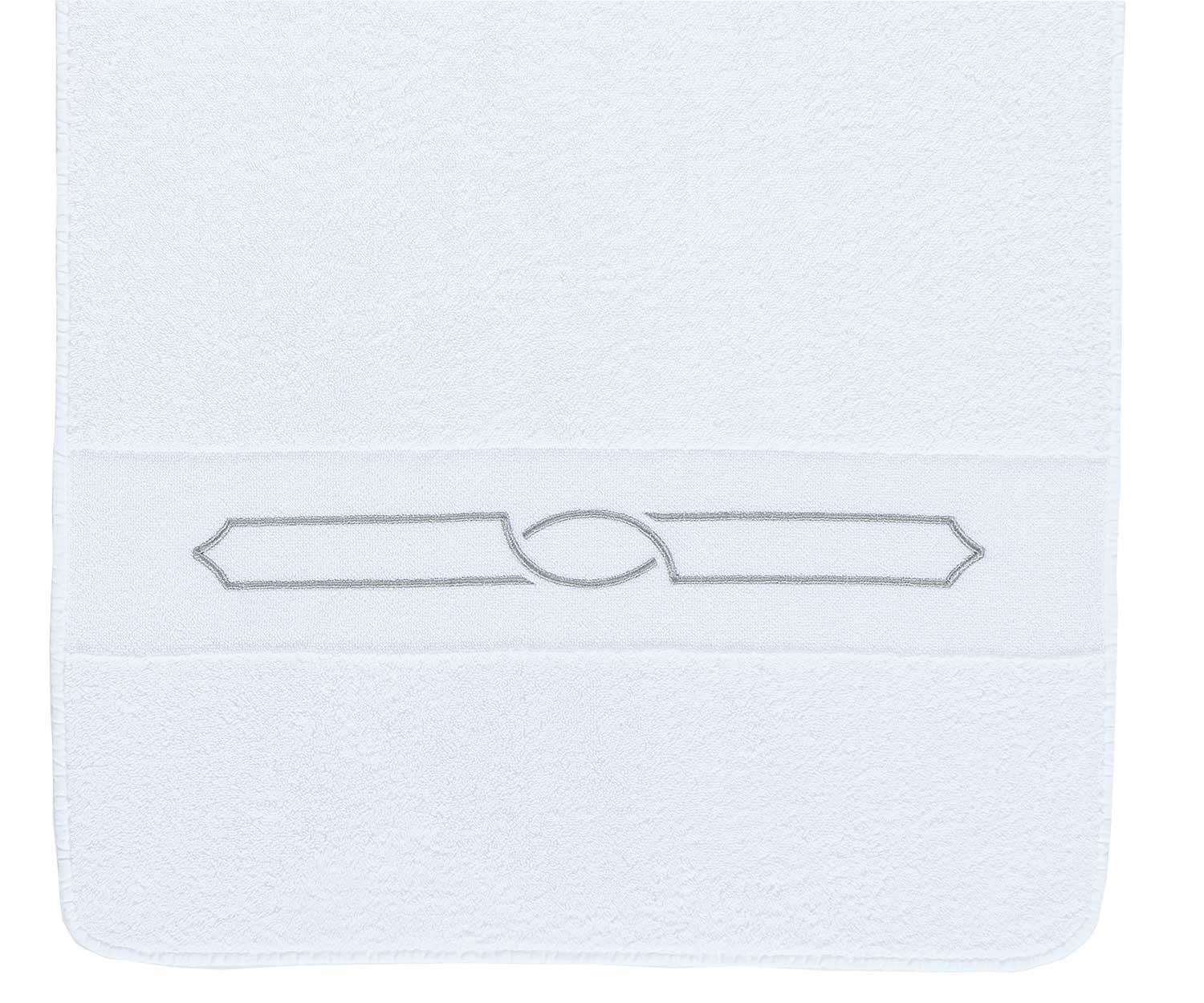 Abyss-Handtuch-CLUNY-109 Abyss CLUNY Toallas⎮550g blanco con plata