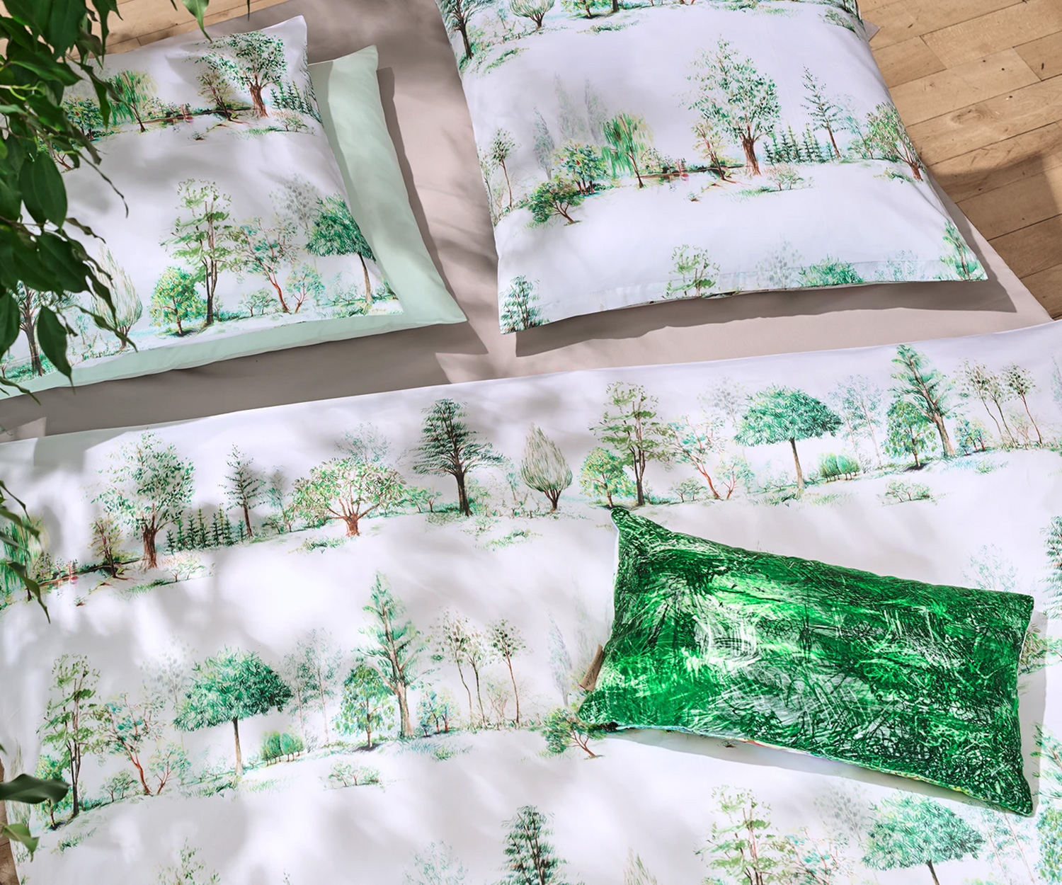 Fischbacher-Bettwaesche-Trees_Lifestyle Fischbacher Ropa de cama TREES de satén