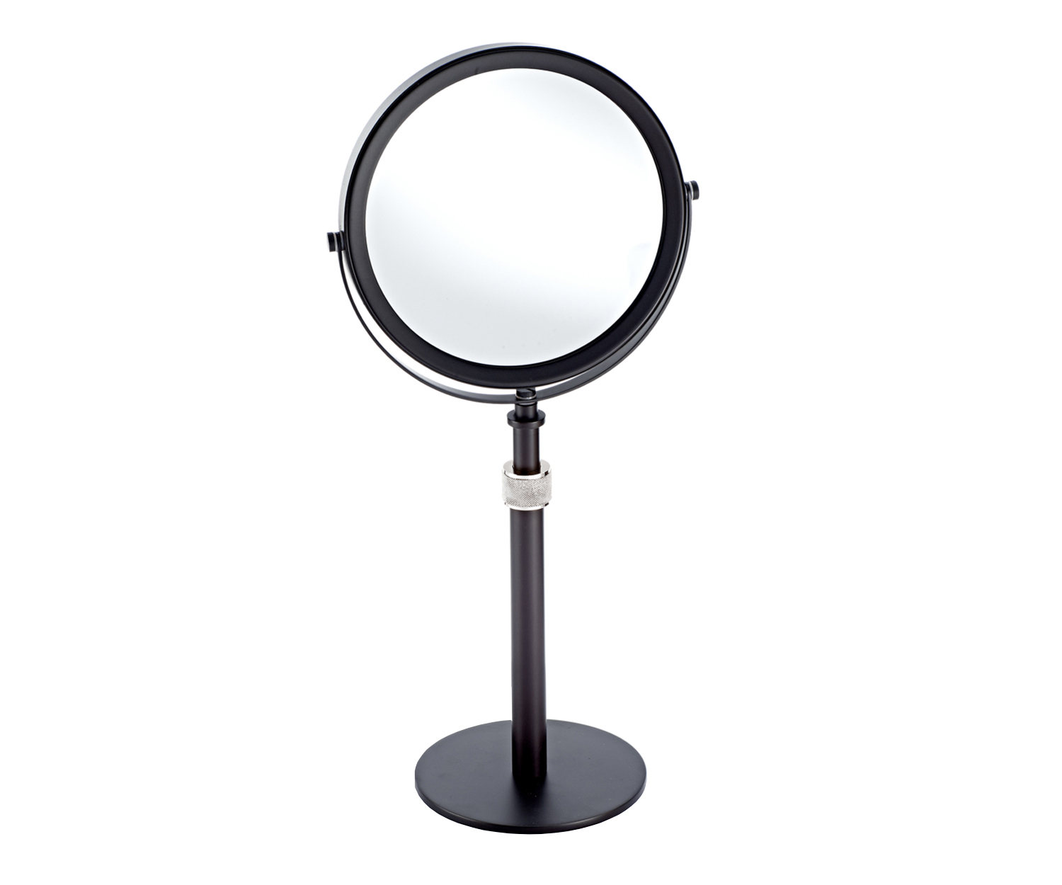 DECOR WALTHER cosmetic mirror CLUB col. black matt & chrome