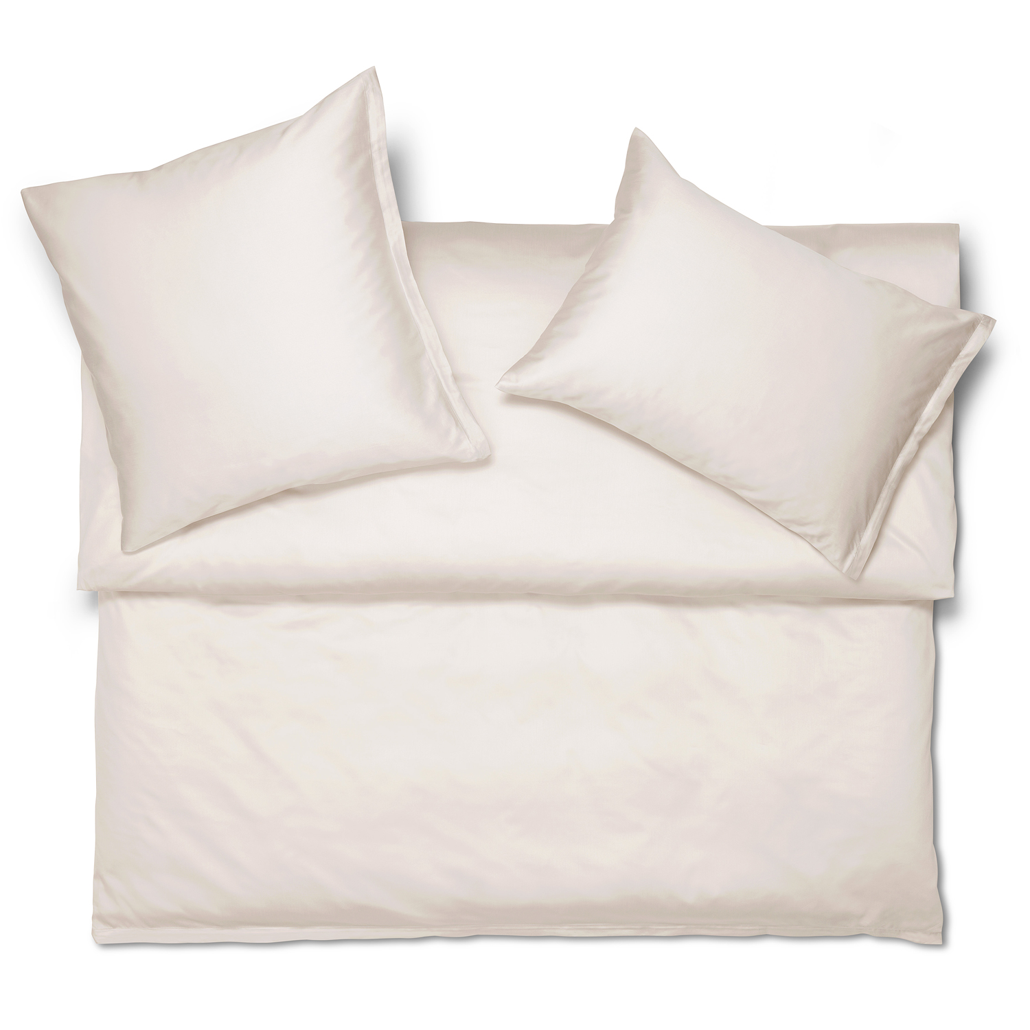 Schlossberg SATIN UNI bed linen - col. ecru