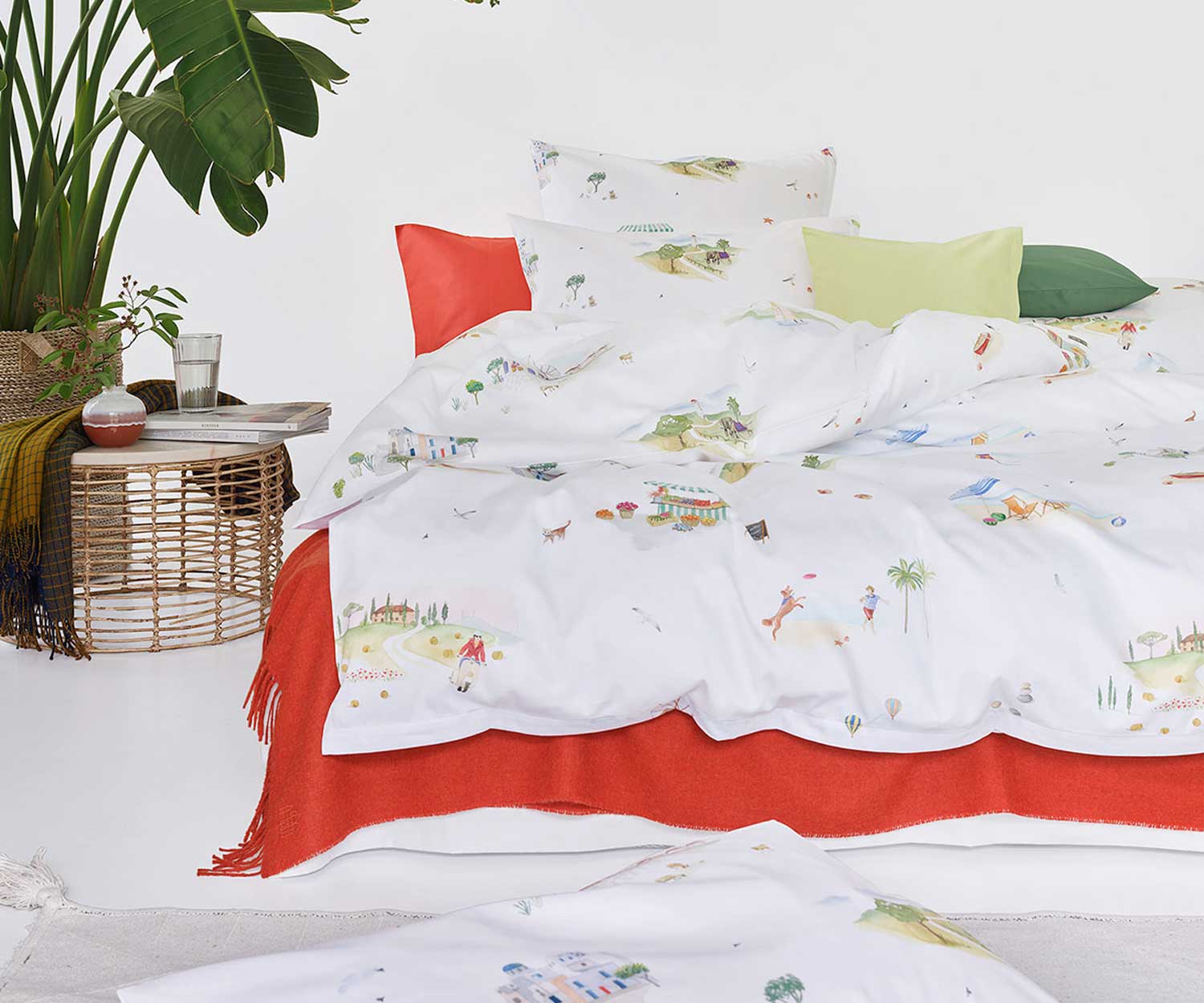 Schlossberg Siesta blanc Bed Linen - Satin