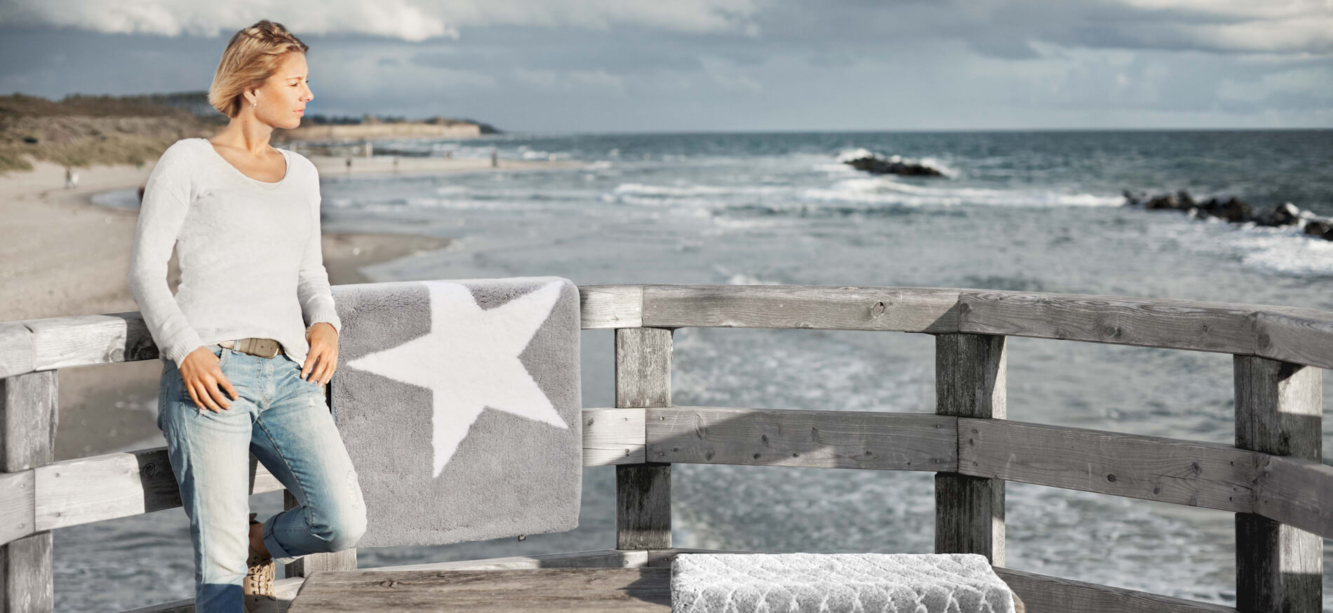 Rhomtuft-Banner-Badteppich