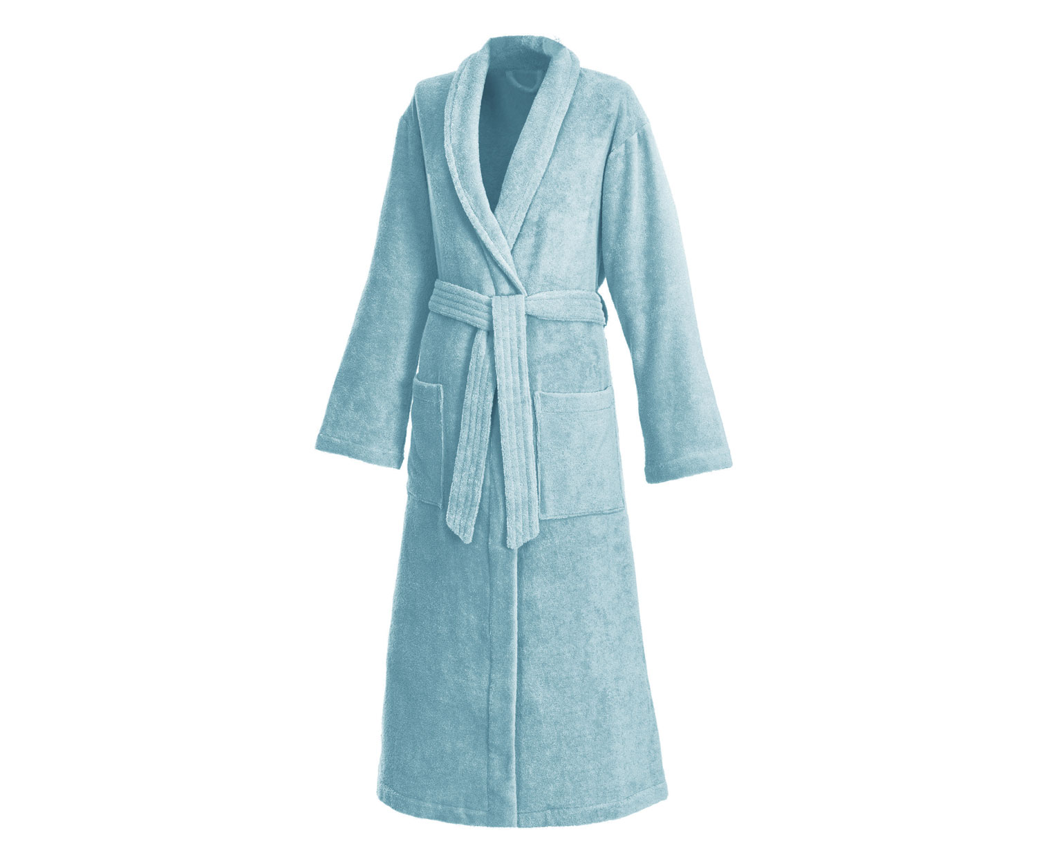 Weseta-Dream-Royal-Unisex-Bademantel-133-cm-Schalkragen-arcticgreen Albornoz unisex DREAM ROYAL de Weseta Switzerland col. arctic green