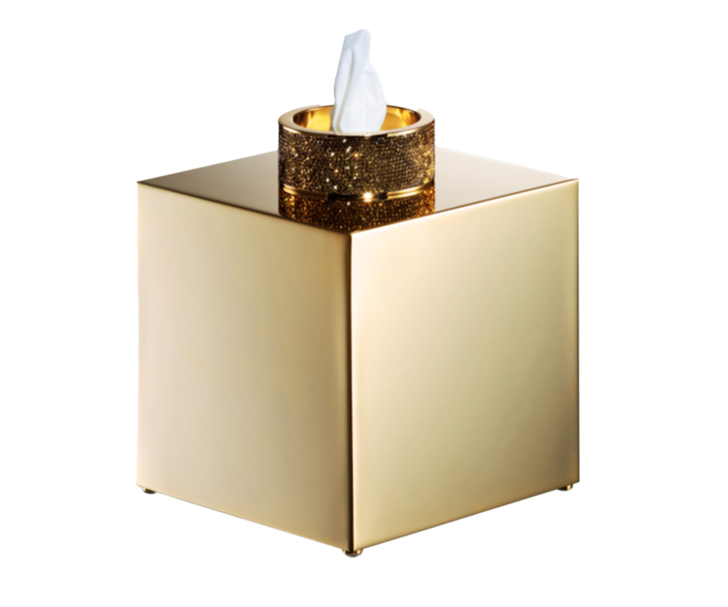 Tissue_Box_0934420_ROCKS-KB_gold Decor Walther ROCKS Papiertuchbox in 4 Farben
