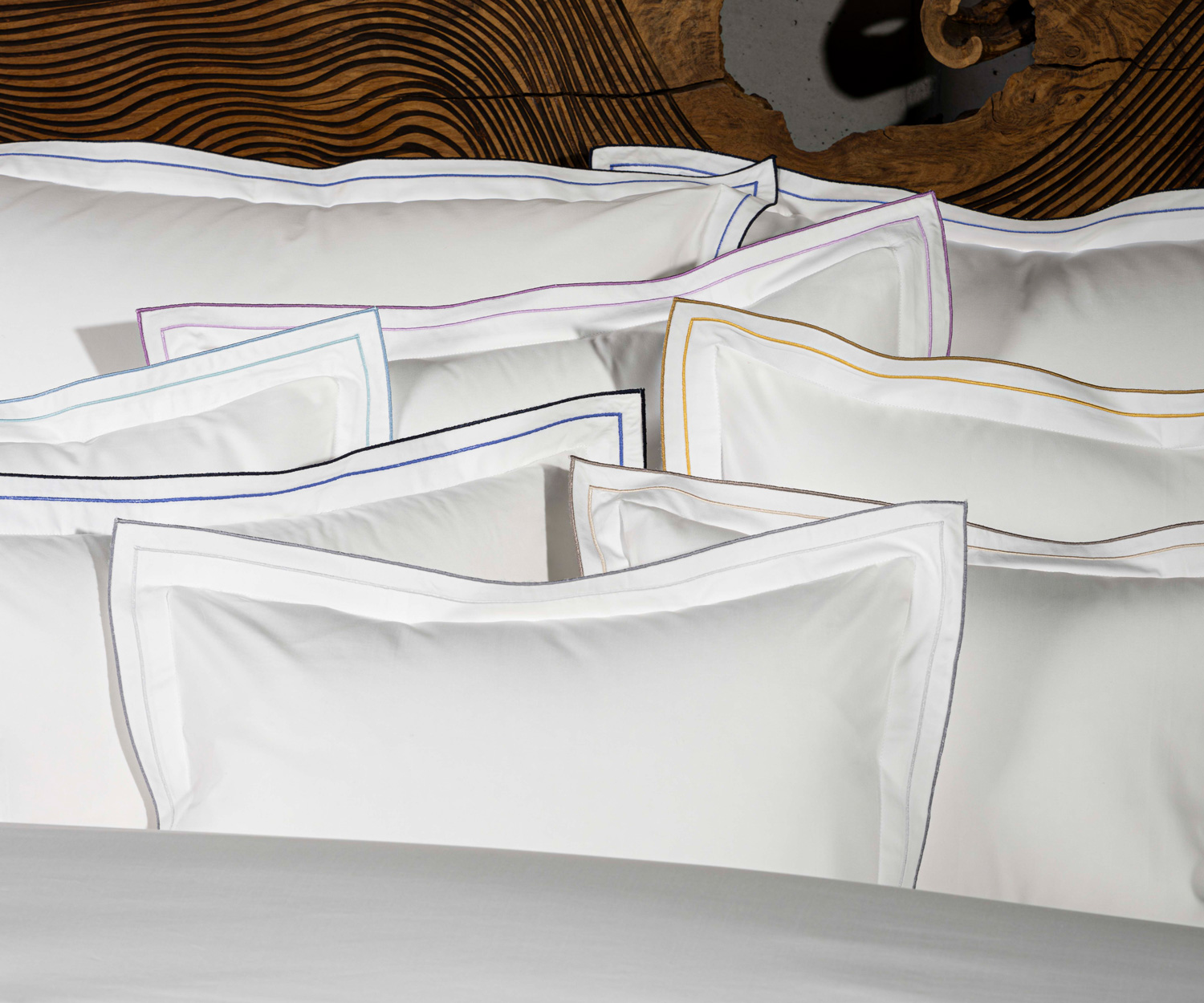 CDL-AREO-Bed AREO - Perkal Bettwäsche mit zwei farbigen Biesen