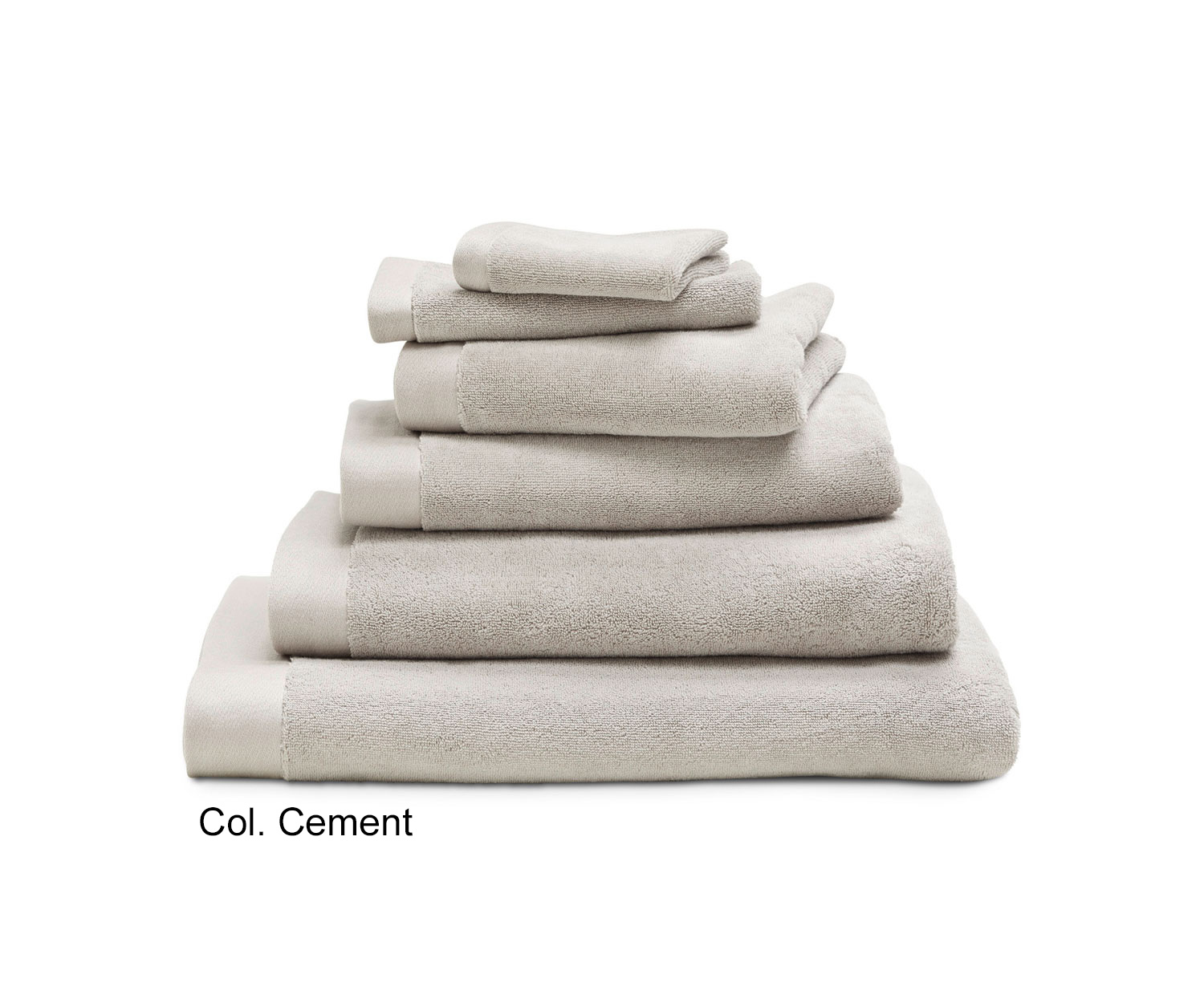 Toallas GRACE de Luiz col. cement
