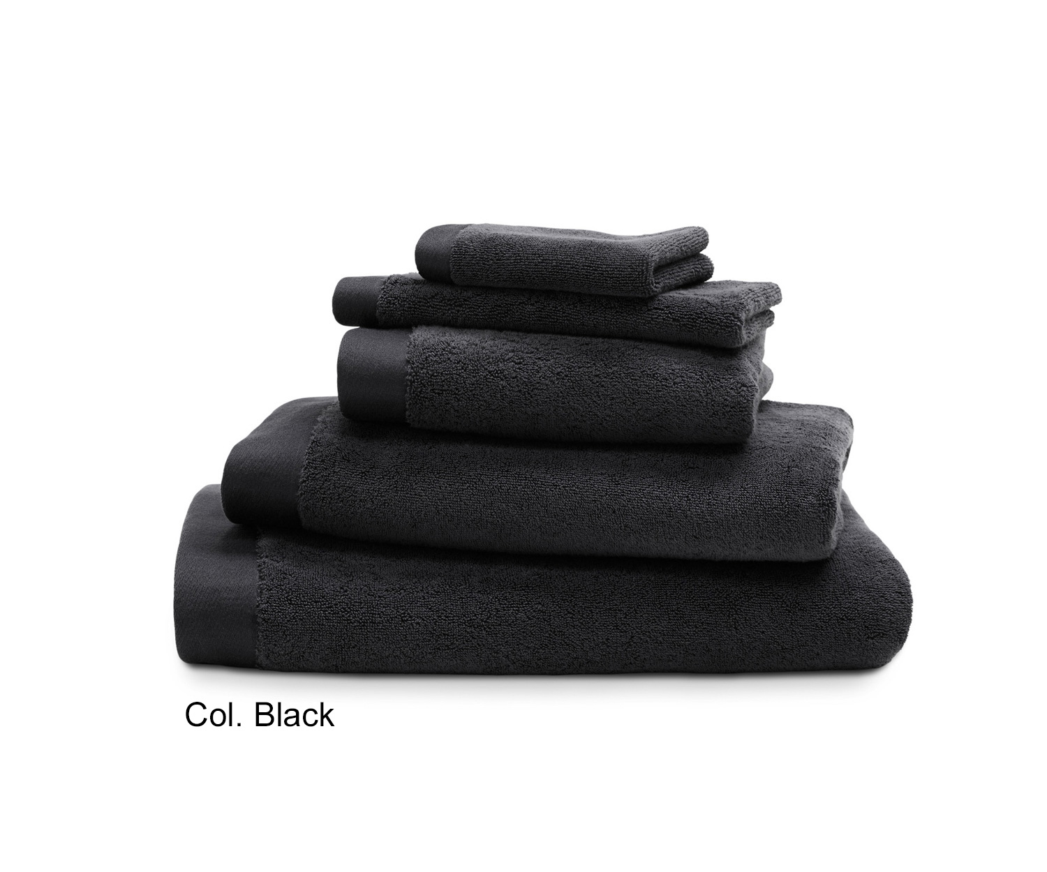 Luiz-Handtuecher-Grace-900-Black-006 Toallas GRACE de Luiz col. black