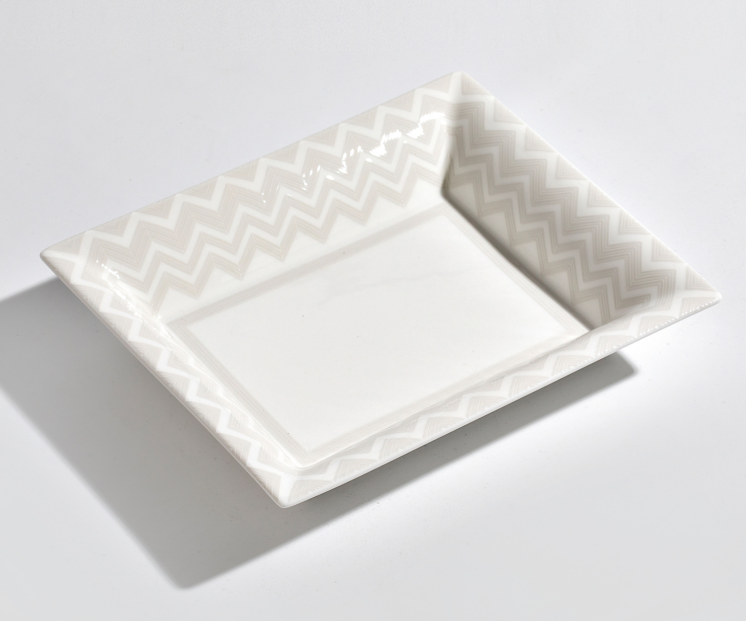 ZIG-ZAG-WHITE_Vide-Poche-Marc-Leopold Missoni Zig Zag white Bandeja de almacenaje