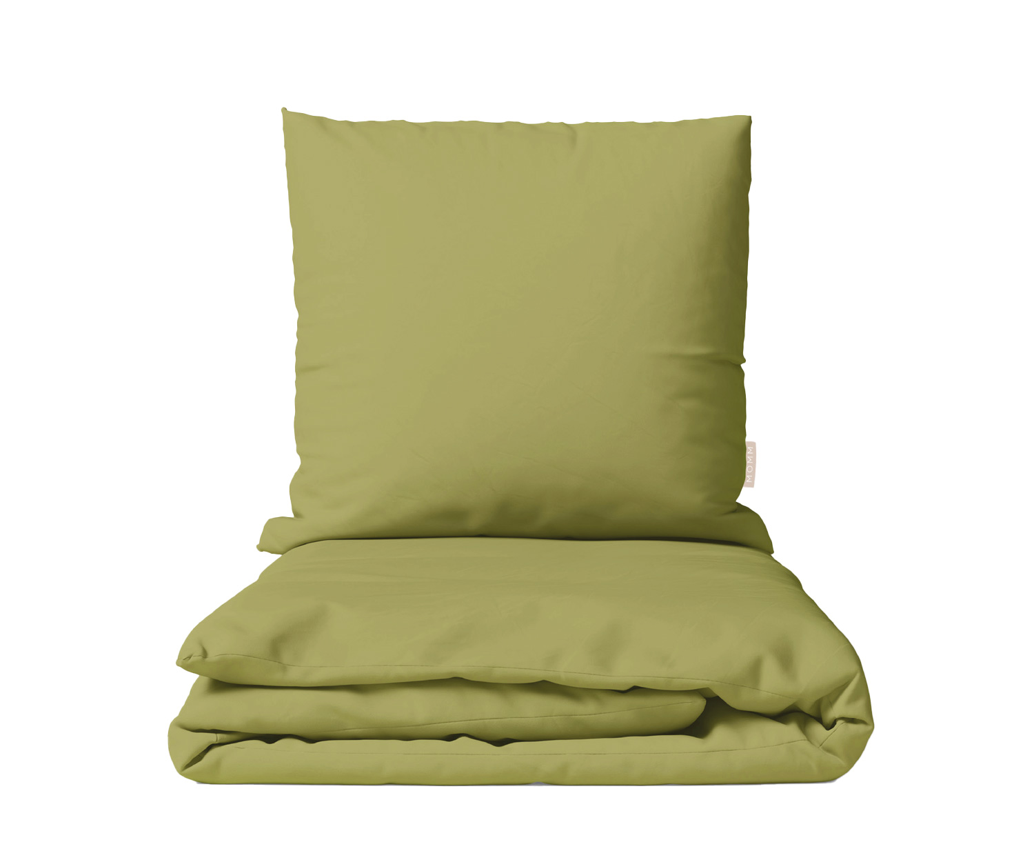 Ropa de cama ORGANIC SATIN UNI de Moom - natural green