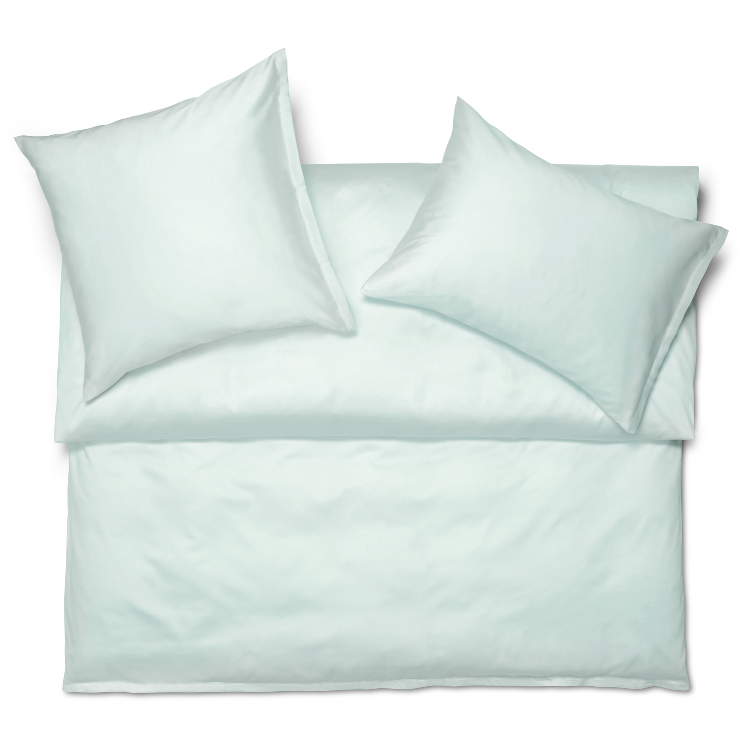 Schlossberg SATIN UNI bed linen - col. lagon