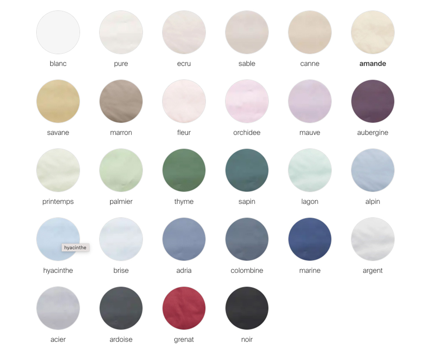 Ropa de cama SATIN UNI de Schlossberg Satén en 28 colores