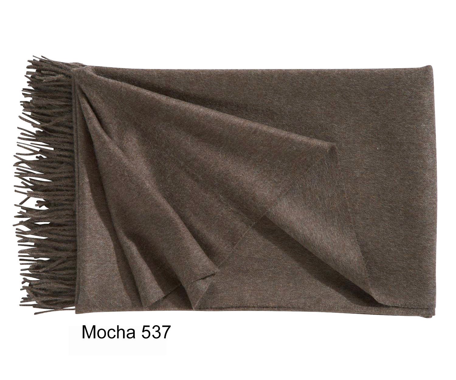 Plaid PURO de Fischbacher col. 537 moca - Alpaca 