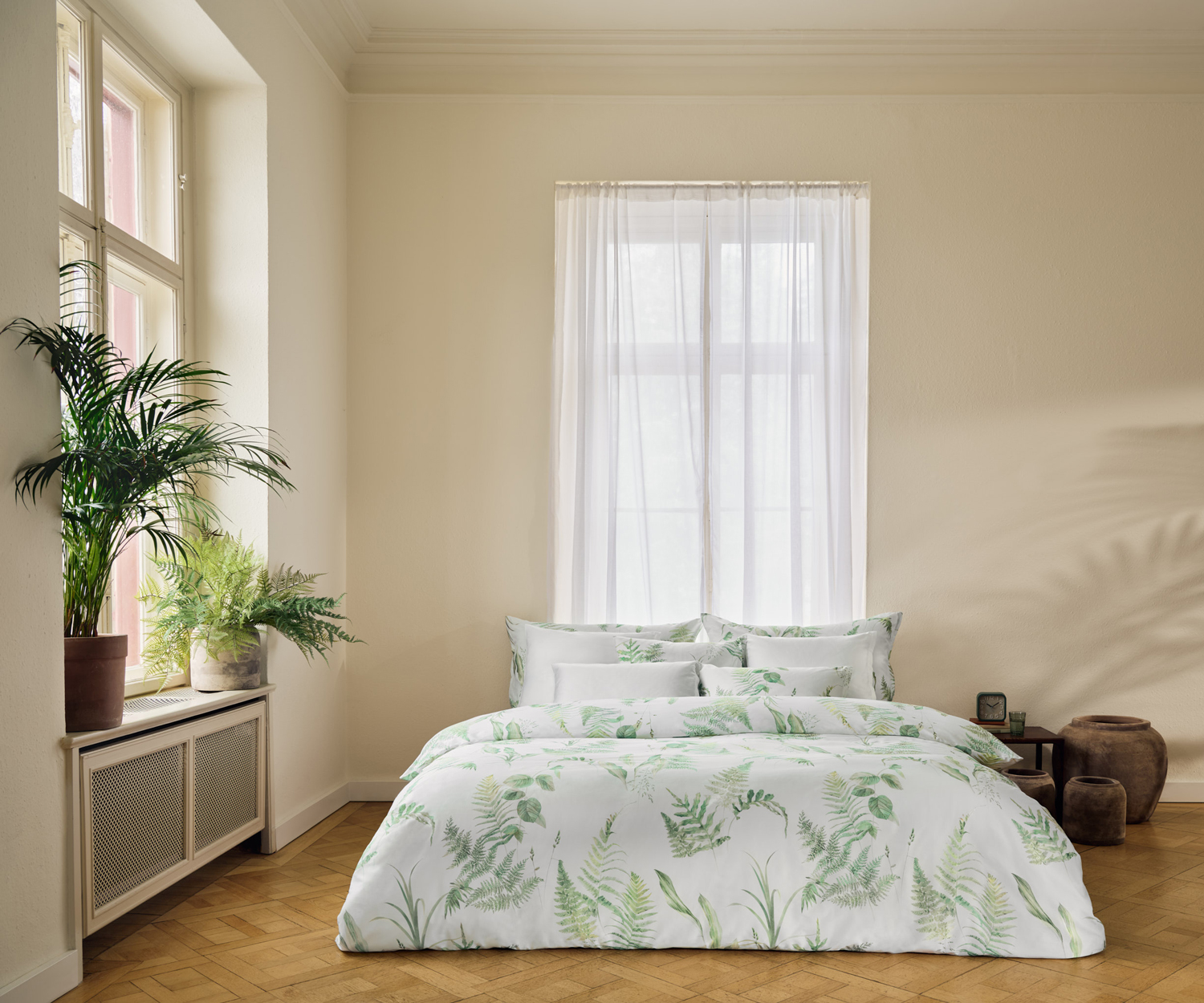 Schlossberg JARO Satin Bed Linen – Botanical Elegance in Luxury Satin