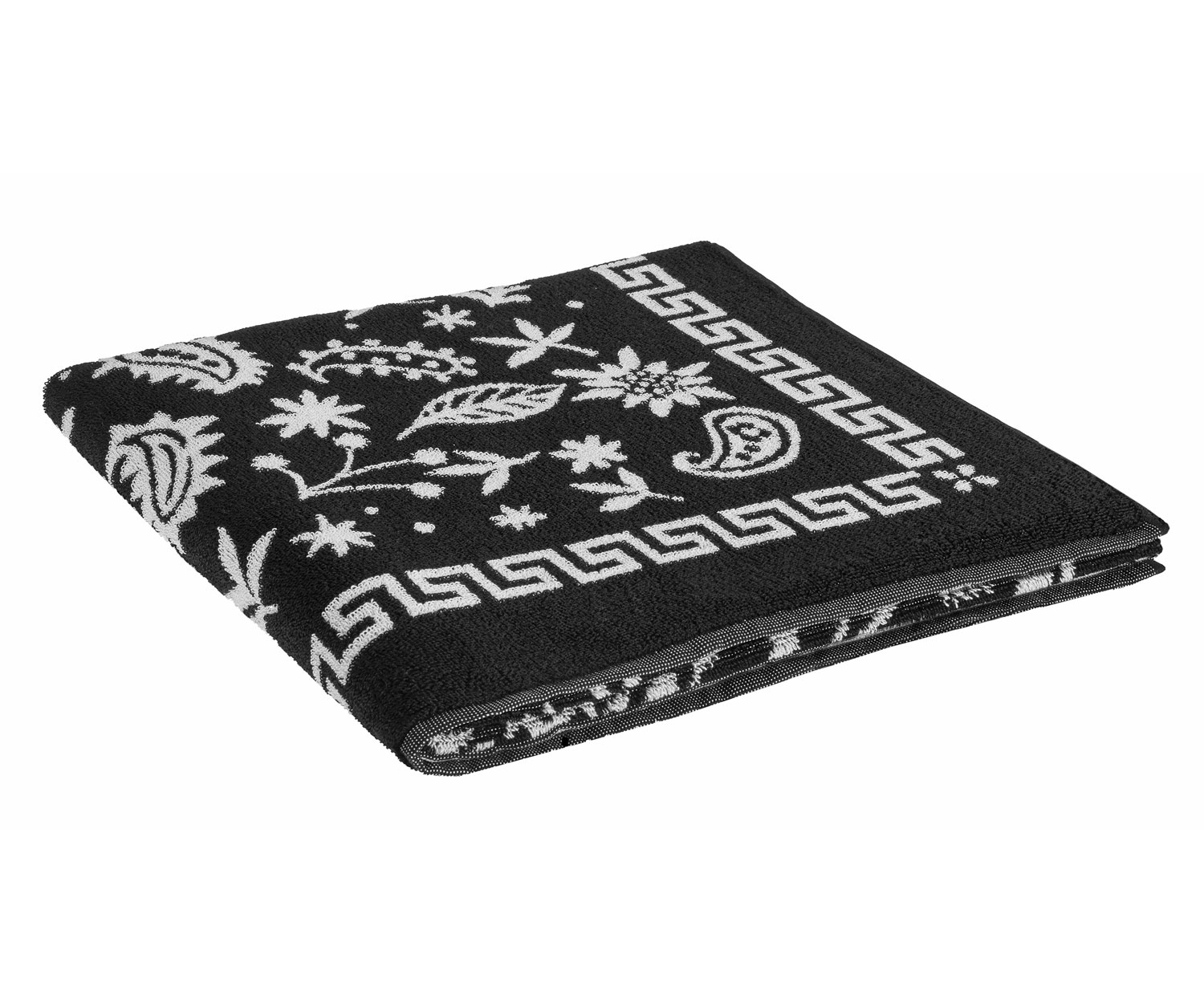 Weseta ALPENZAUBER Badetuch col. 1301 schwarz-weiss