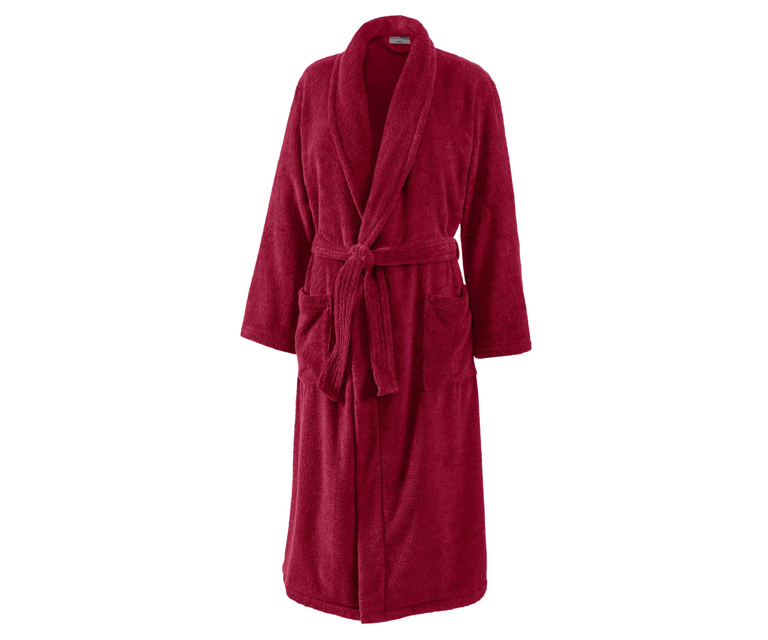 Fischbacher Dreamflor bathrobe col. bordeaux Classic 133 cm - Lady/Sir with shawl collar