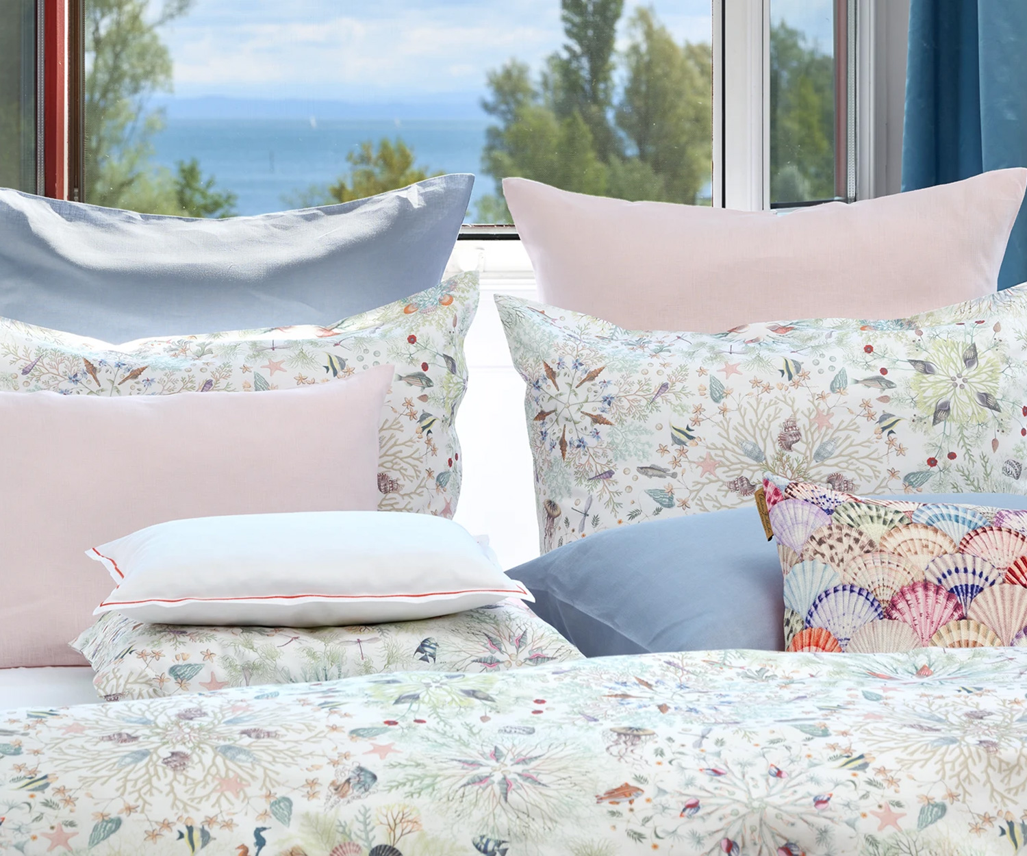 Fischbacher-Neptuna_Zierkissen Fischbacher NEPTUNA Ropa de cama - Satén