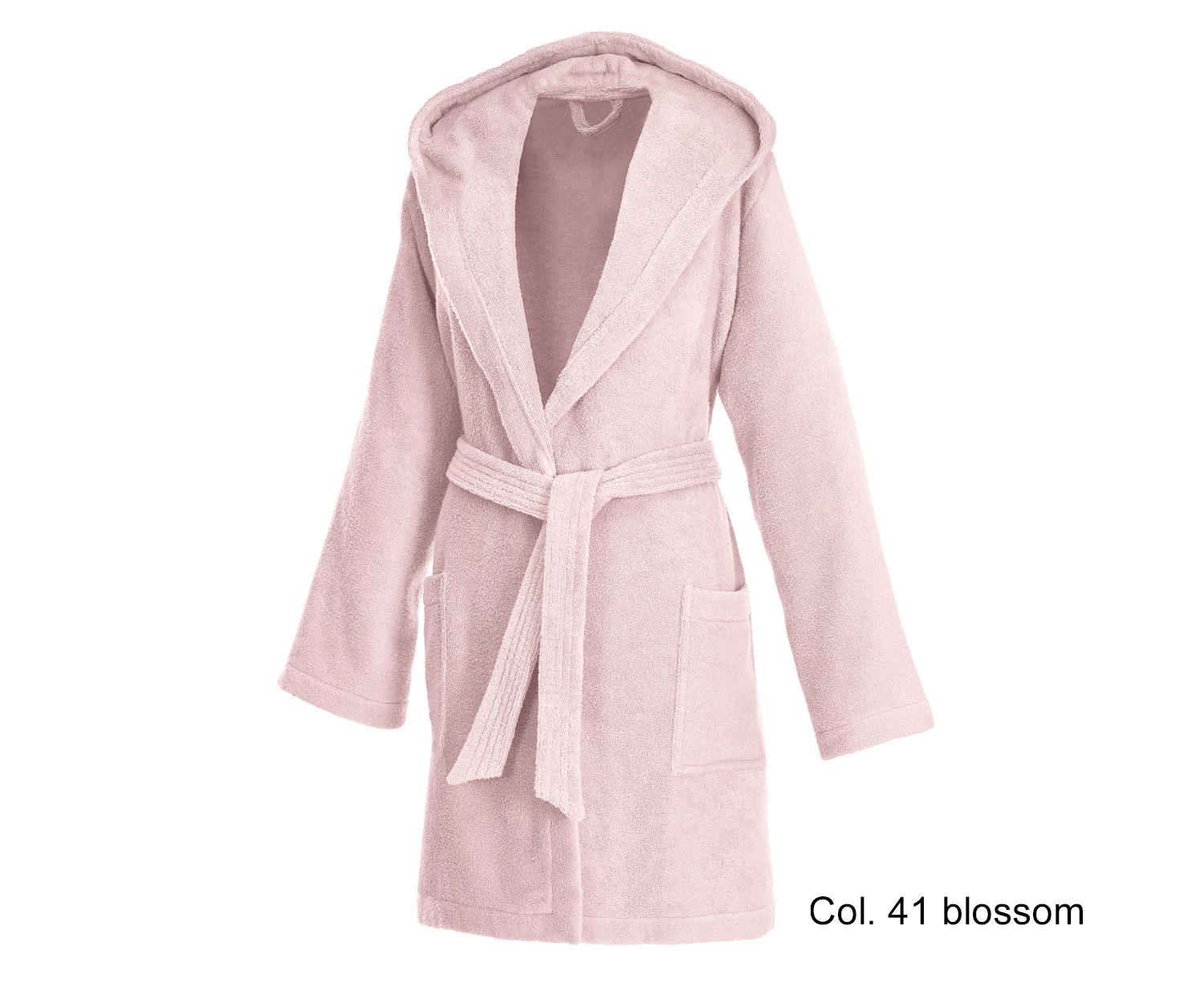 Weseta short bathrobe with hood col. 41 blossom