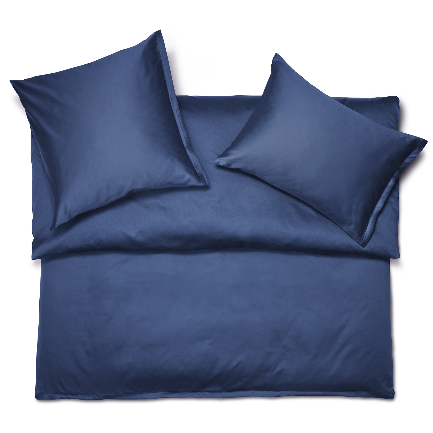 Schlossberg SATIN UNI bed linen - col. marine