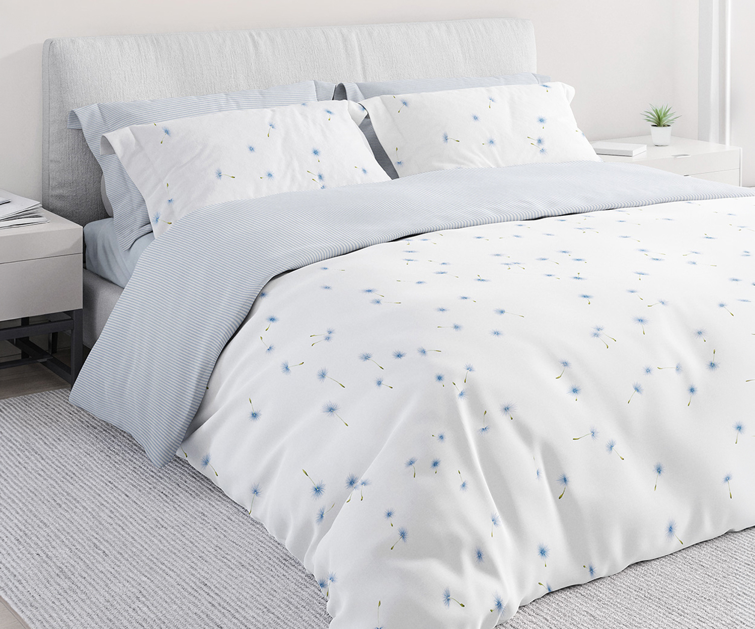 Satin Bedding Set SUKI DUO – Reversible Cotton Bedding