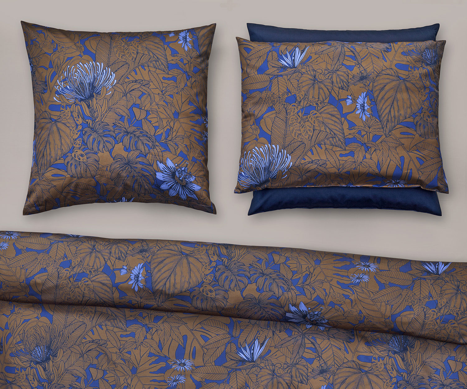 Fischbacher-Bedandbath-D91_491_Golden_Garden Fischbacher Ropa de cama GOLDEN GARDEN de satén