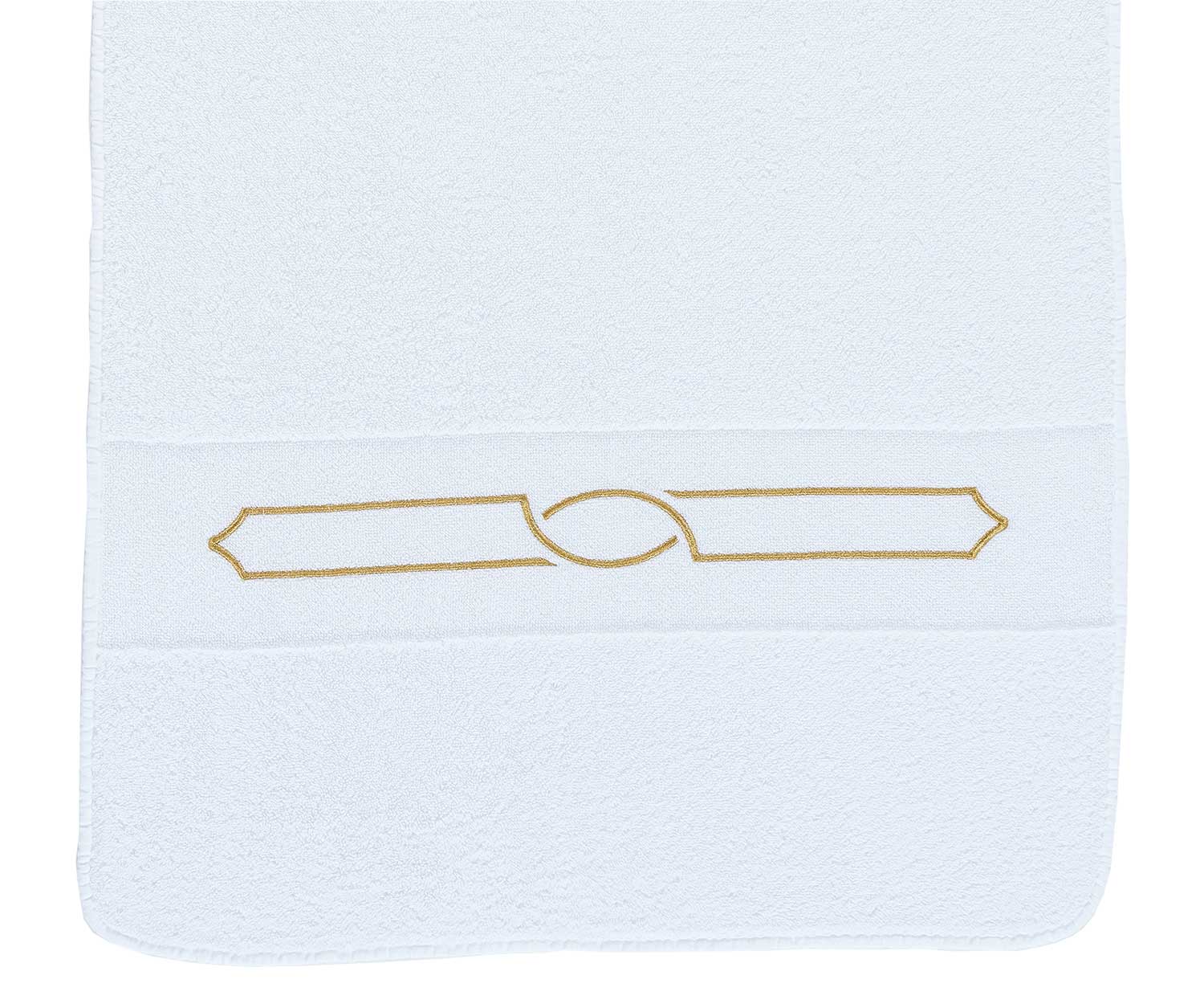 Abyss CLUNY towels⎮550g white with gold