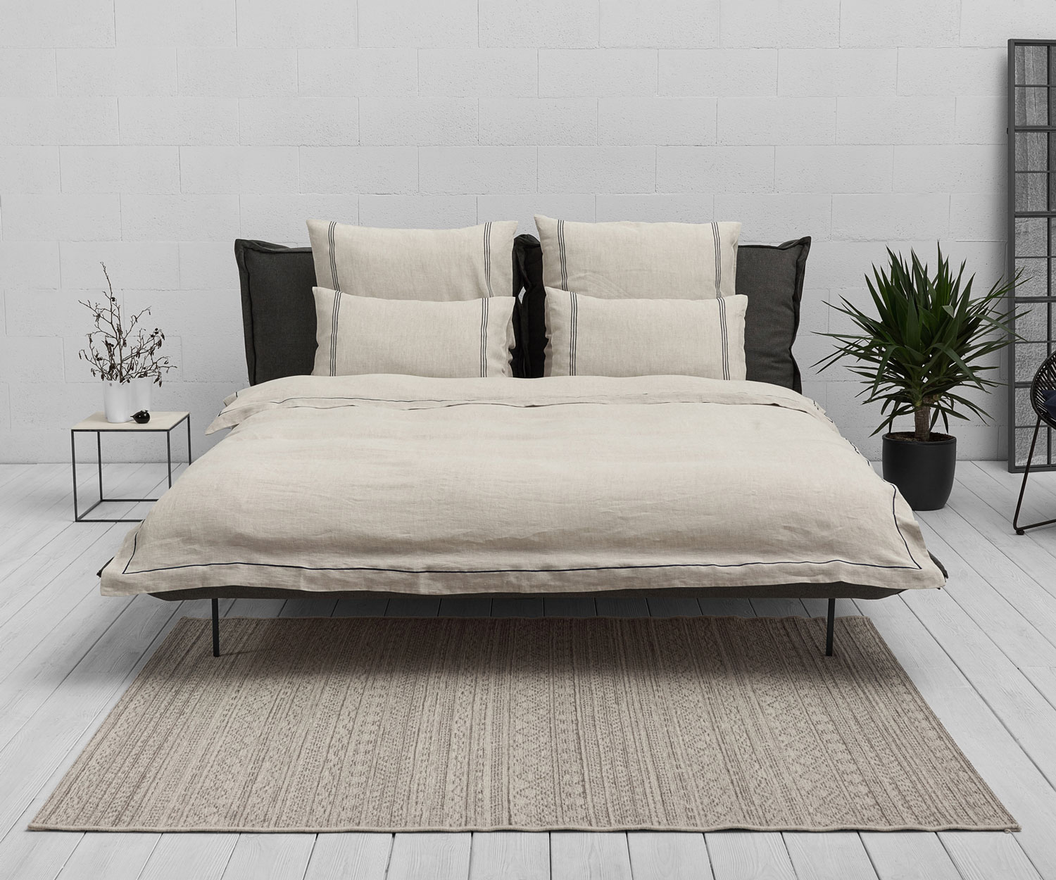 Ropa de cama de lino CYANO de Genix