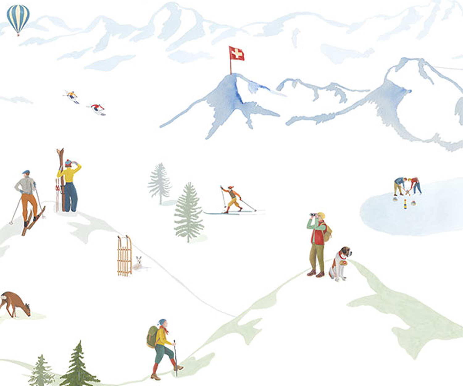 Schlossberg-Bettwaesche-Alpina-Detail Schlossberg bed linen ALPINA - Sateen