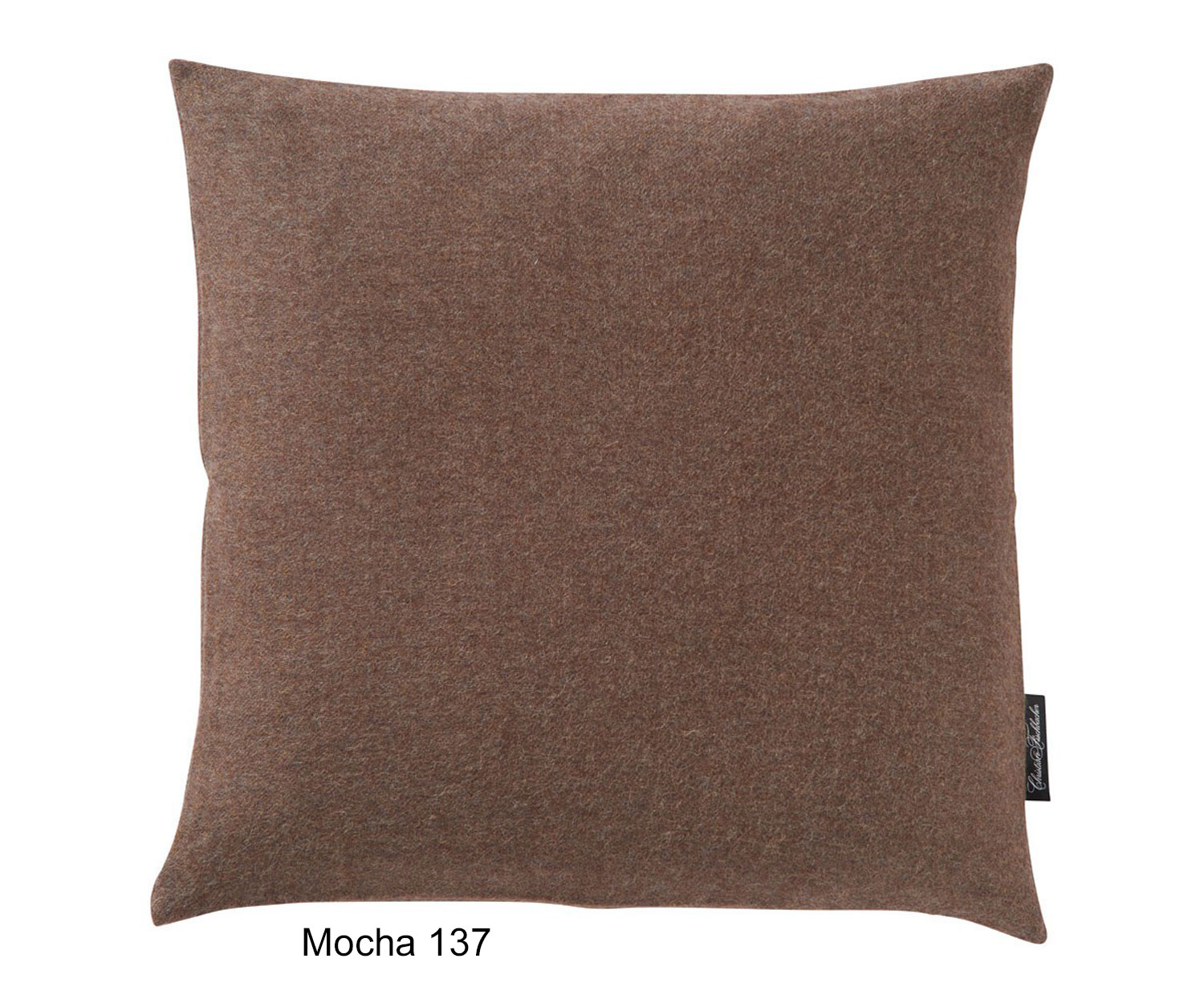 Fischbacher-Puro-Kissen-mocha-137 Cojín decorativo PURO de Fischbacher col. 137 mocca - Alpaca