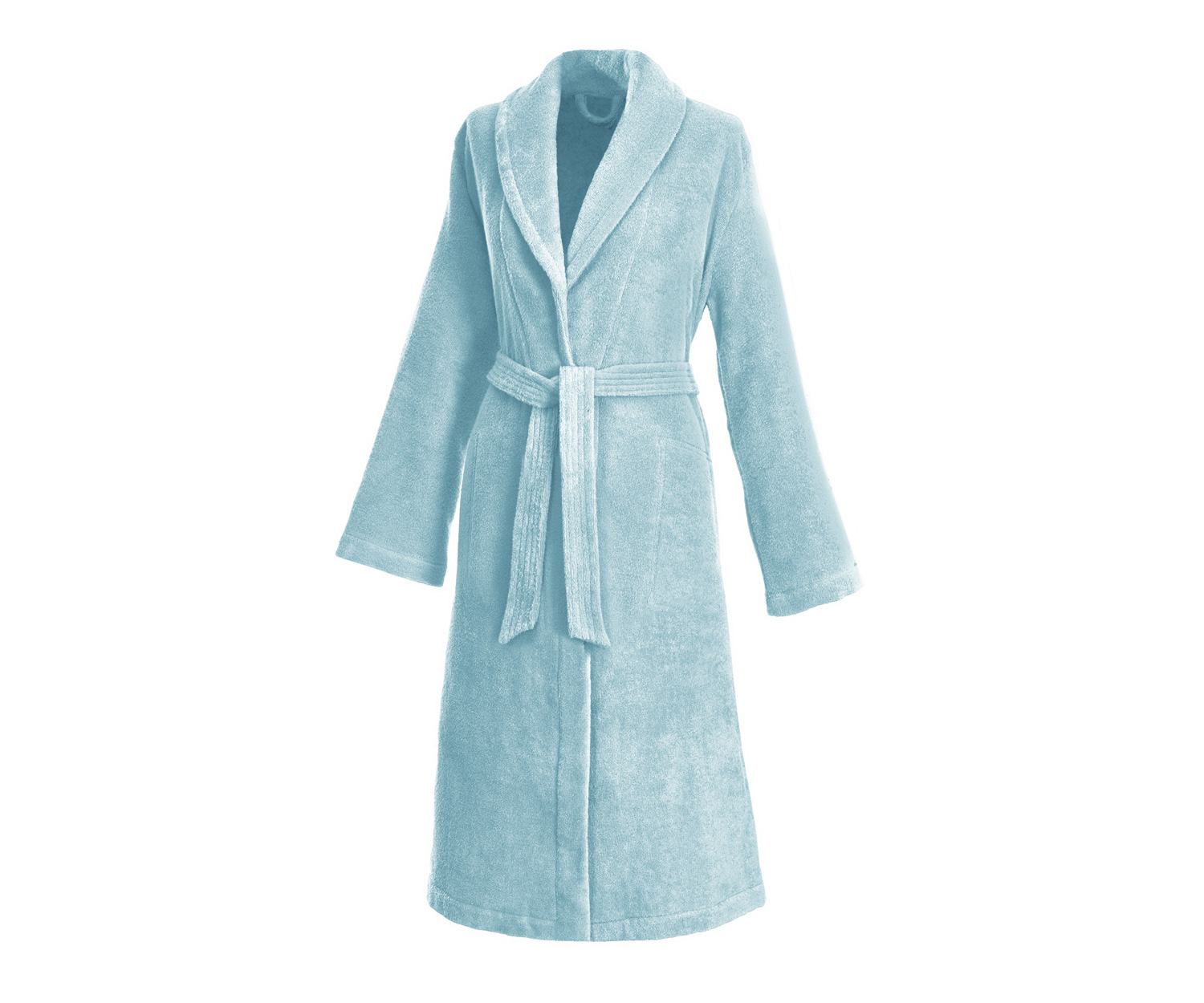 Weseta-Damen-Bademantel-arcticgreen-120-cm Albornoz de mujer DREAM ROYAL de Weseta col. arctic green