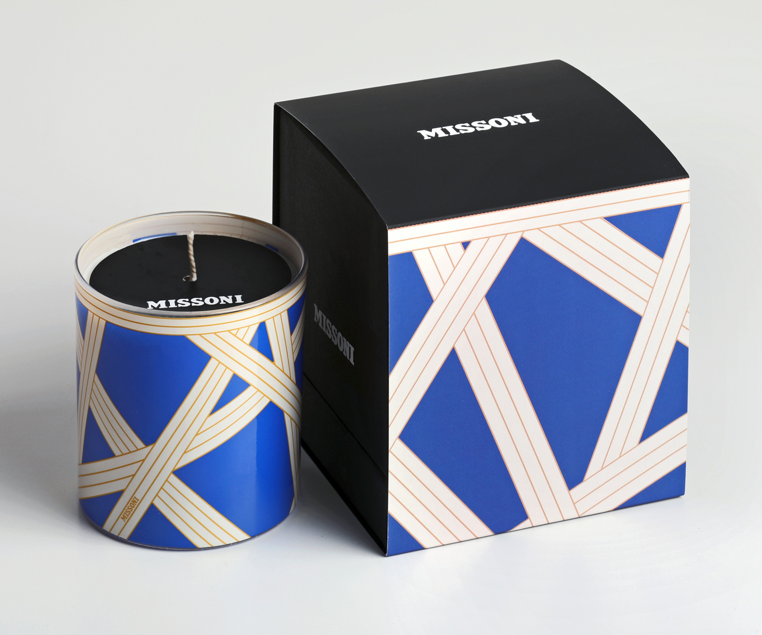 Missoni NASTRI Tarro Vela Perfumada Bicolor Azul