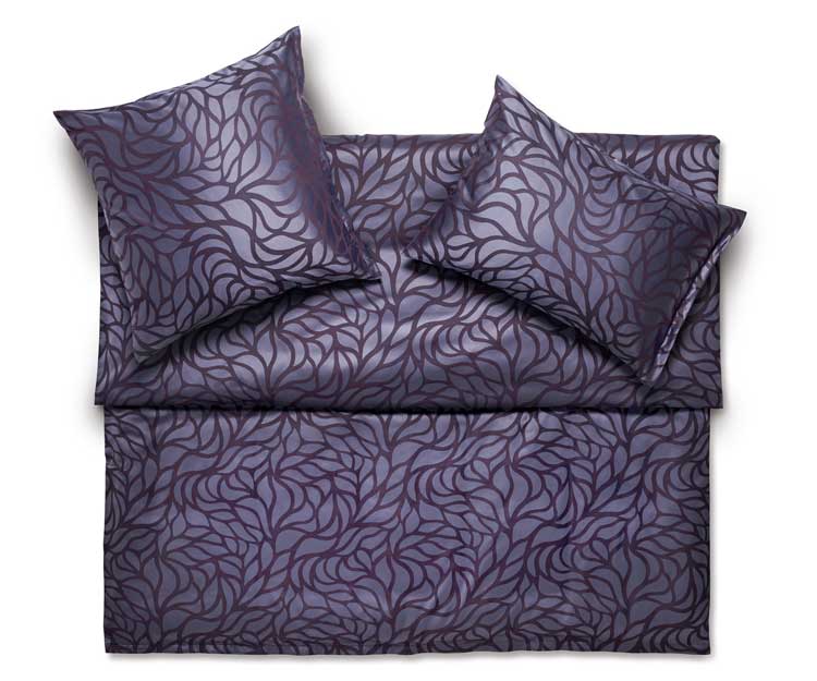 Schlossberg bed linen RAMI VIOLA - Jacquard Deluxe