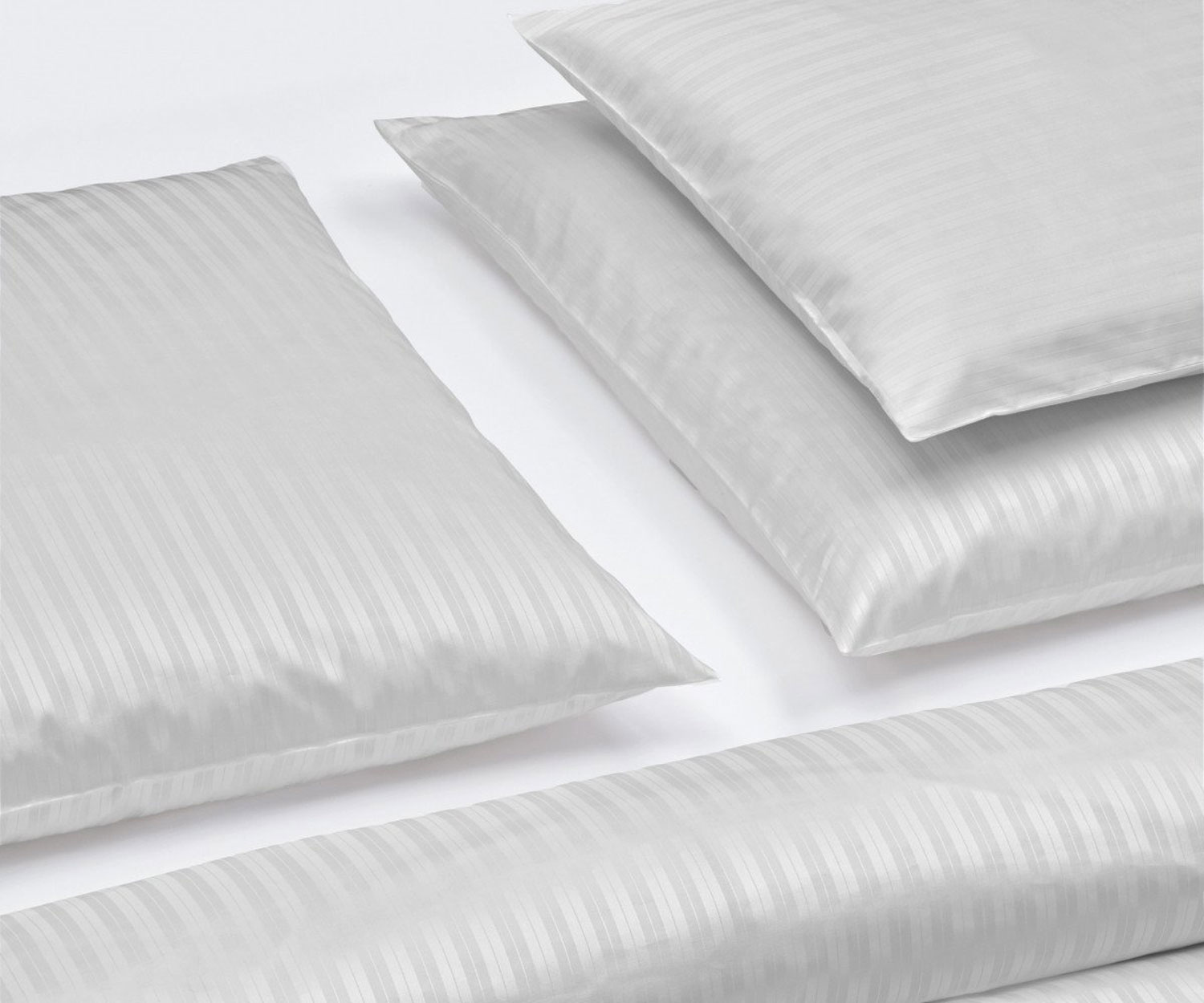 Fischbacher_Bettwaesche_Avenue_295-grau_1 Ropa de cama AVENUE de Fischbacher - satén gris