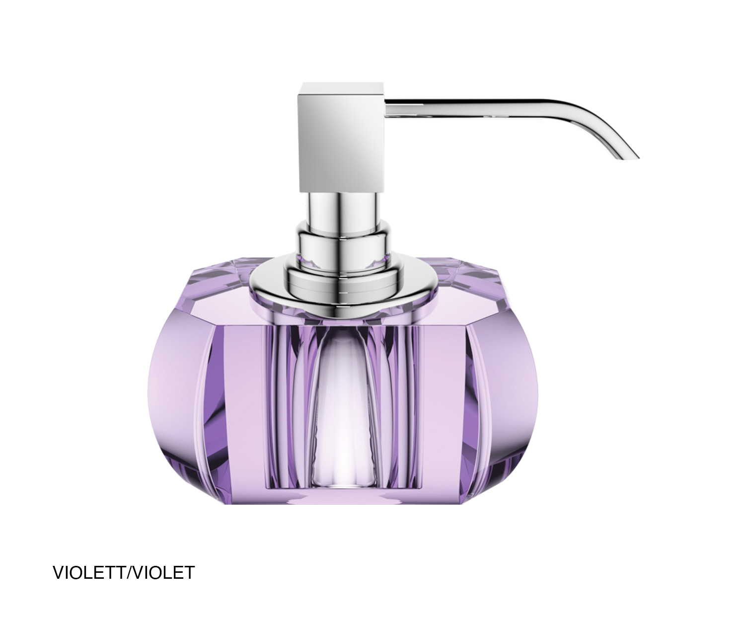 Decor Walther KRISTALL soap dispenser violet/chrome