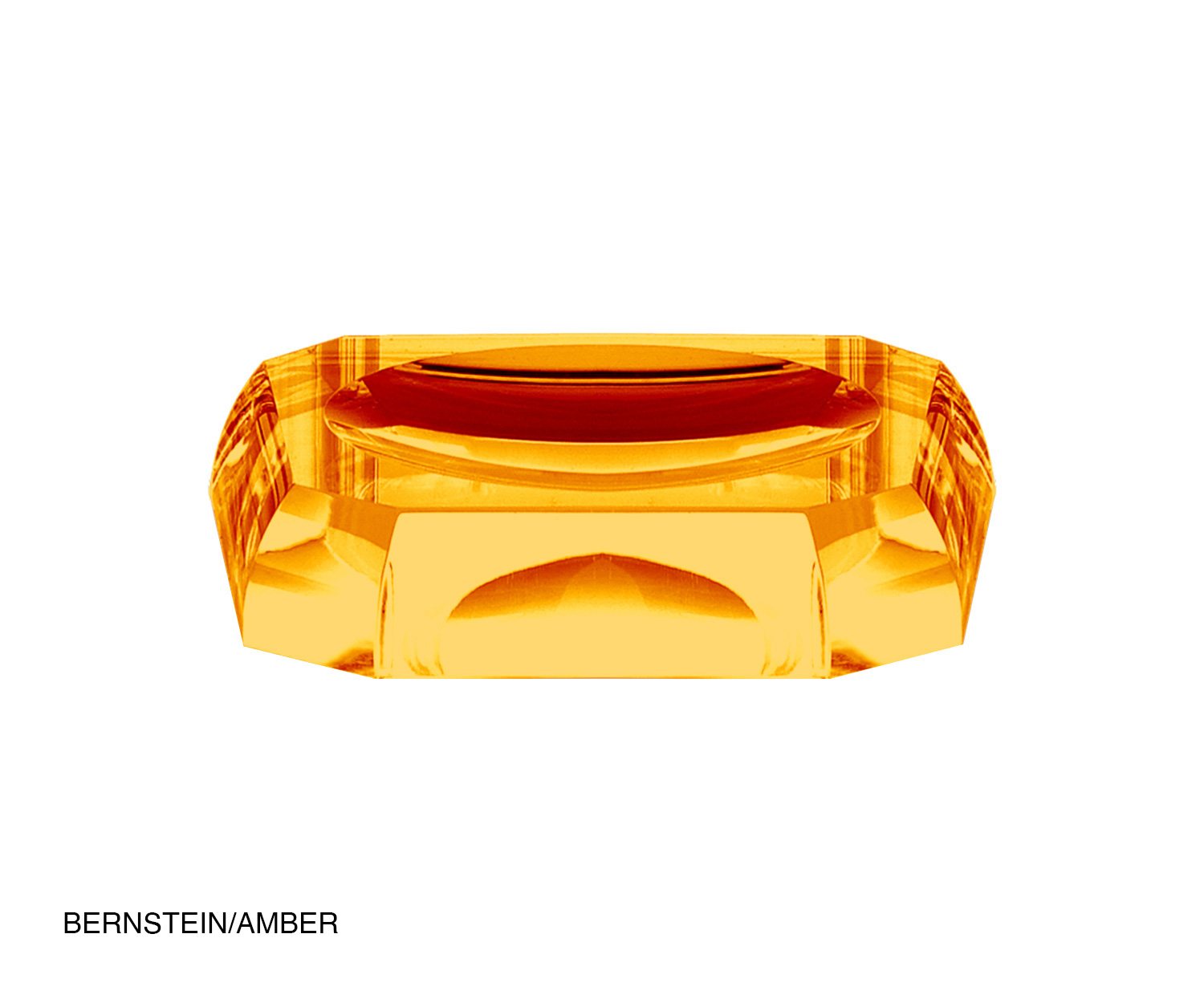 Decor Walther KRISTALL soap dish amber