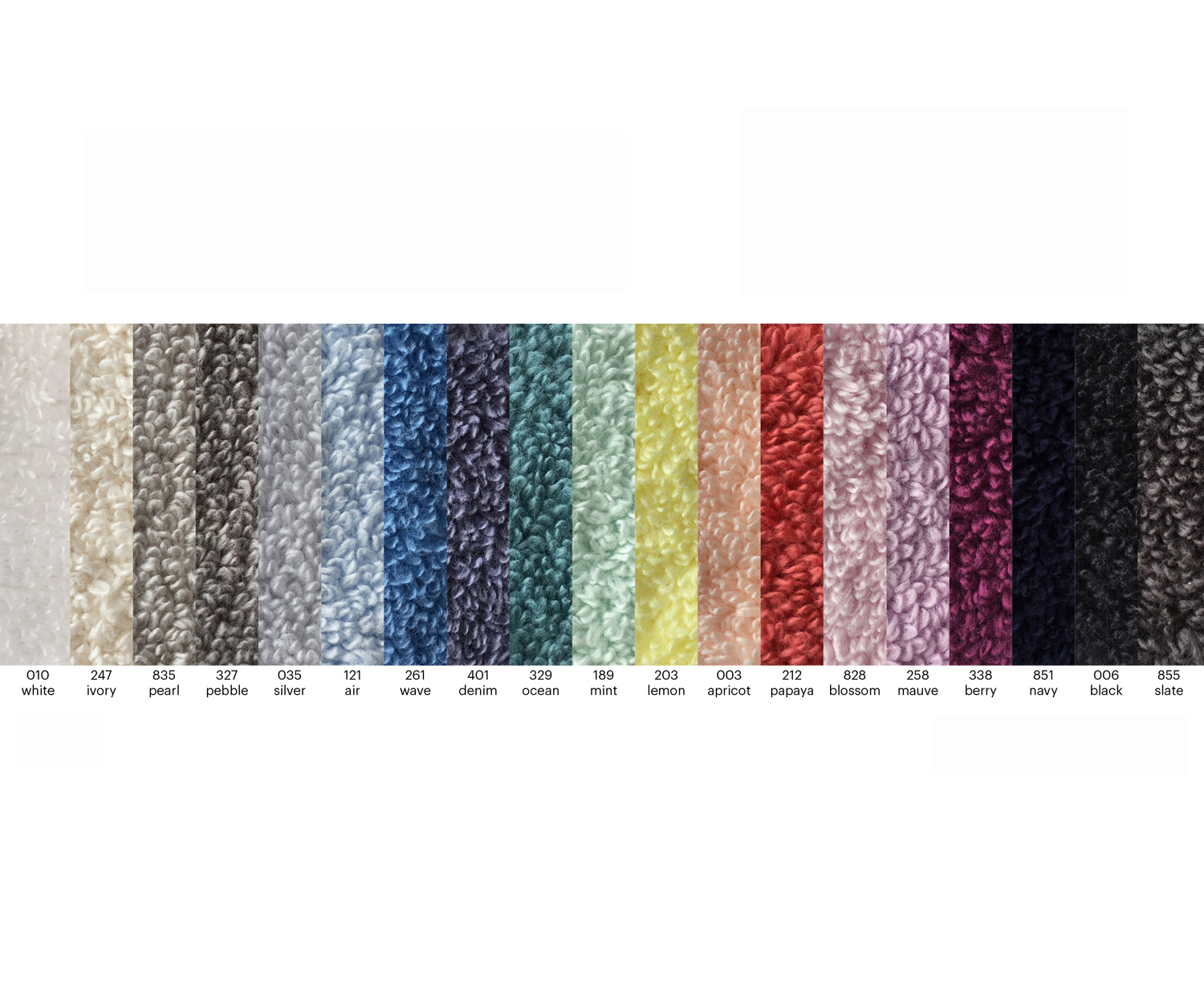 Fischbacher-Prestige-FarbkartezldG651CdVPdr Toallas y alfombra de baño ROMANCE 450g - 19 colores