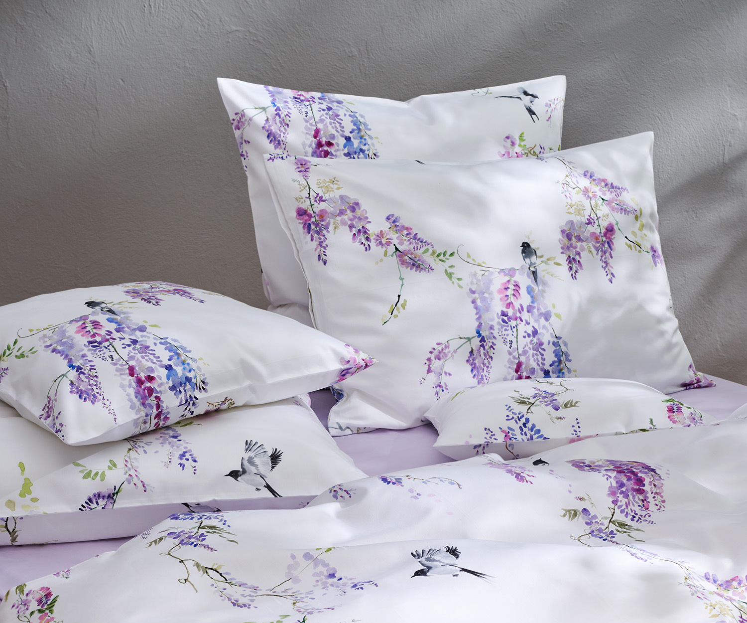 Fischbacher-Bettwaesche-E33-010_Purple-Rain Fischbacher bed linen PURPLE RAIN sateen